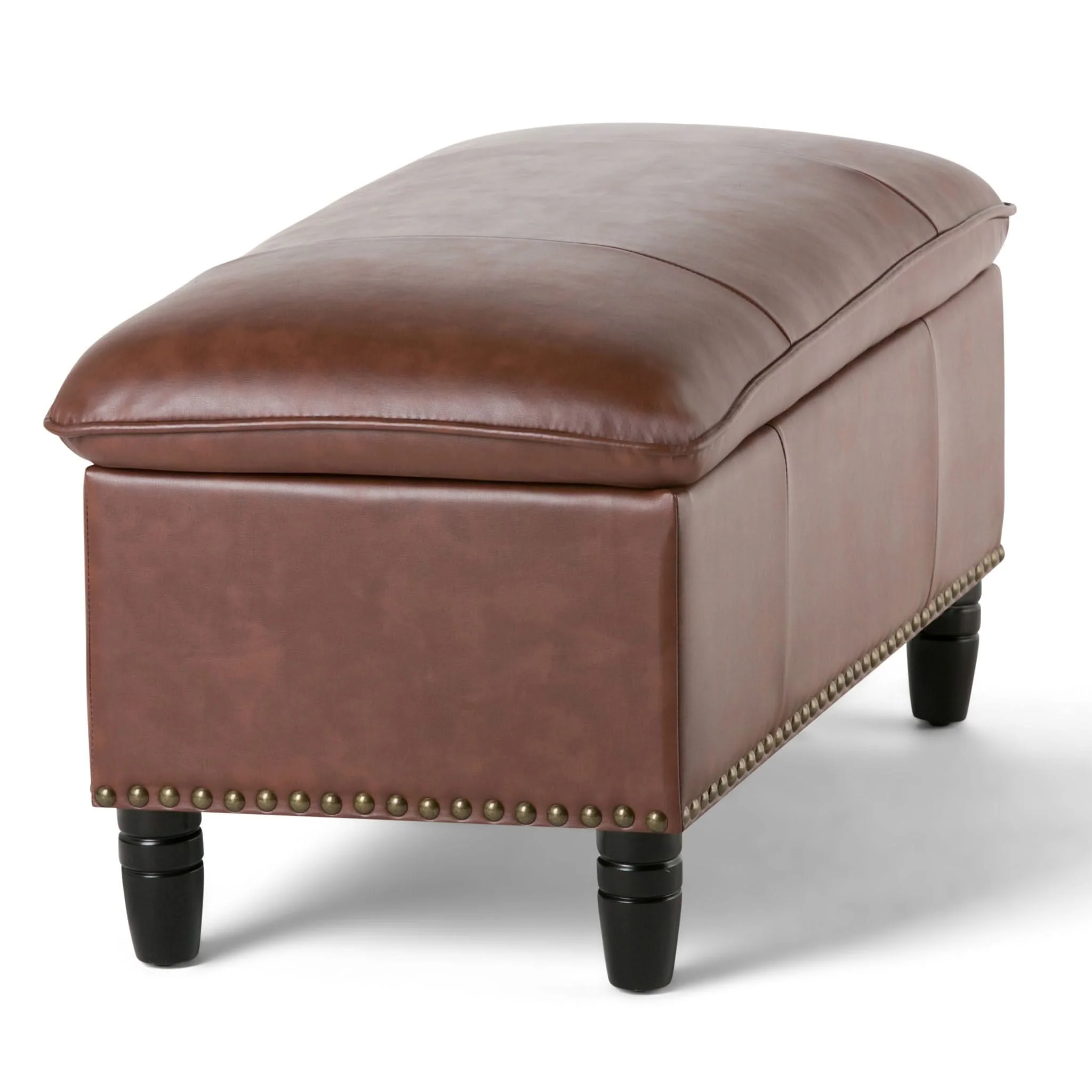 Emily - Storage Ottoman - Cognac - Image 3