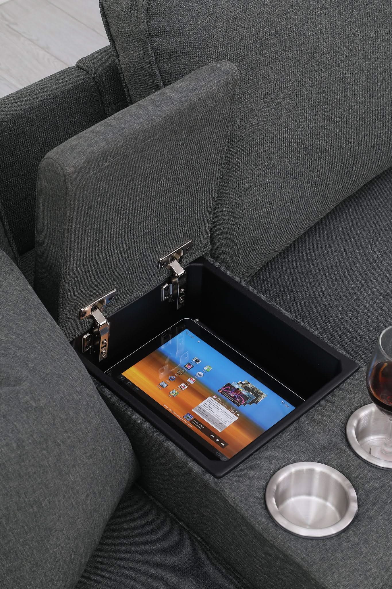 Eric - 9 Piece Upholstered Sectional With Ottoman - Image 8