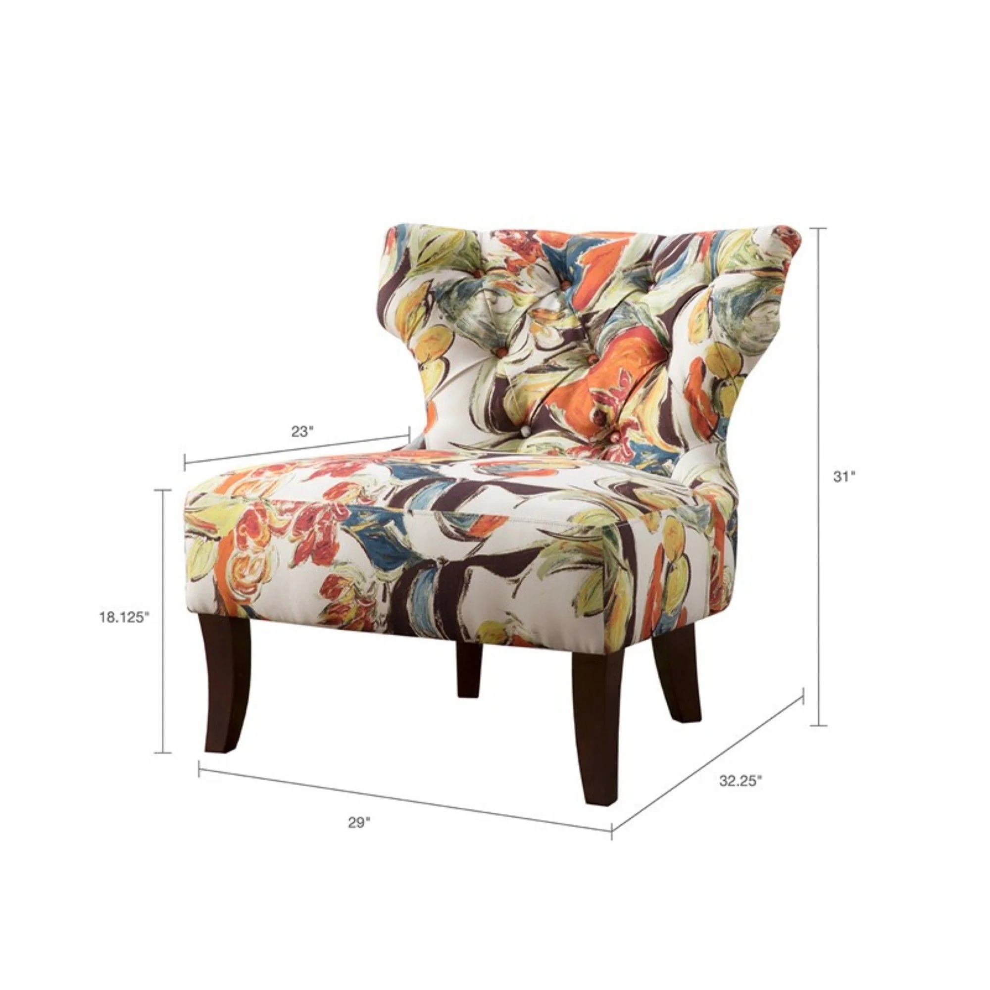 Erika - Accent Chair With Printed Upholstery - Multi - Image 3