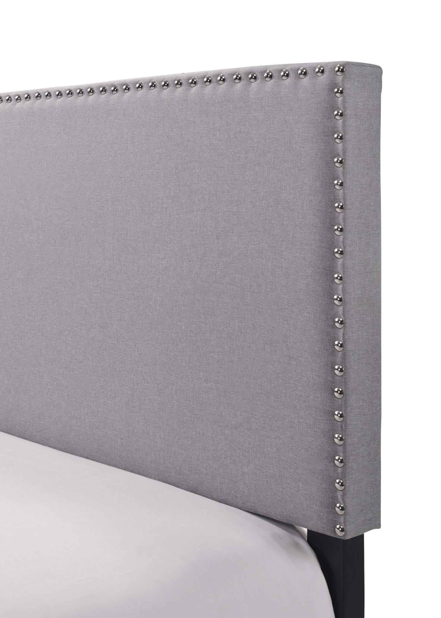 Erin - Queen Nailhead Bed - Gray - Image 3