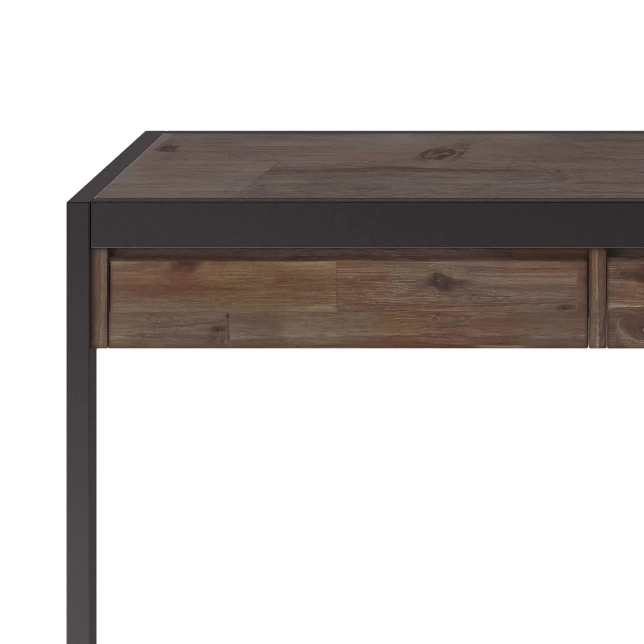 Erina - Large Desk - Rustic Natural Aged Brown - Image 2