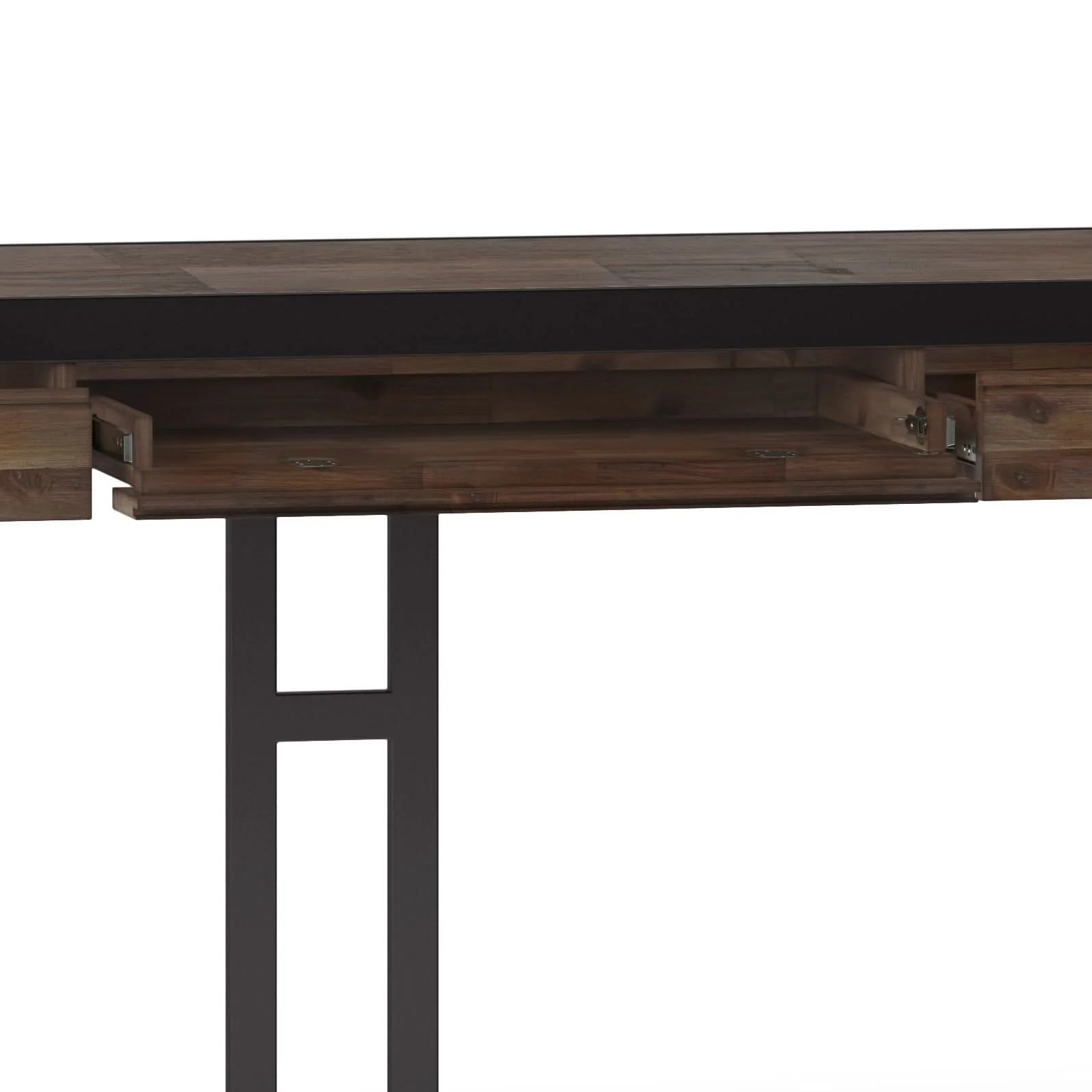 Erina - Large Desk - Rustic Natural Aged Brown - Image 4