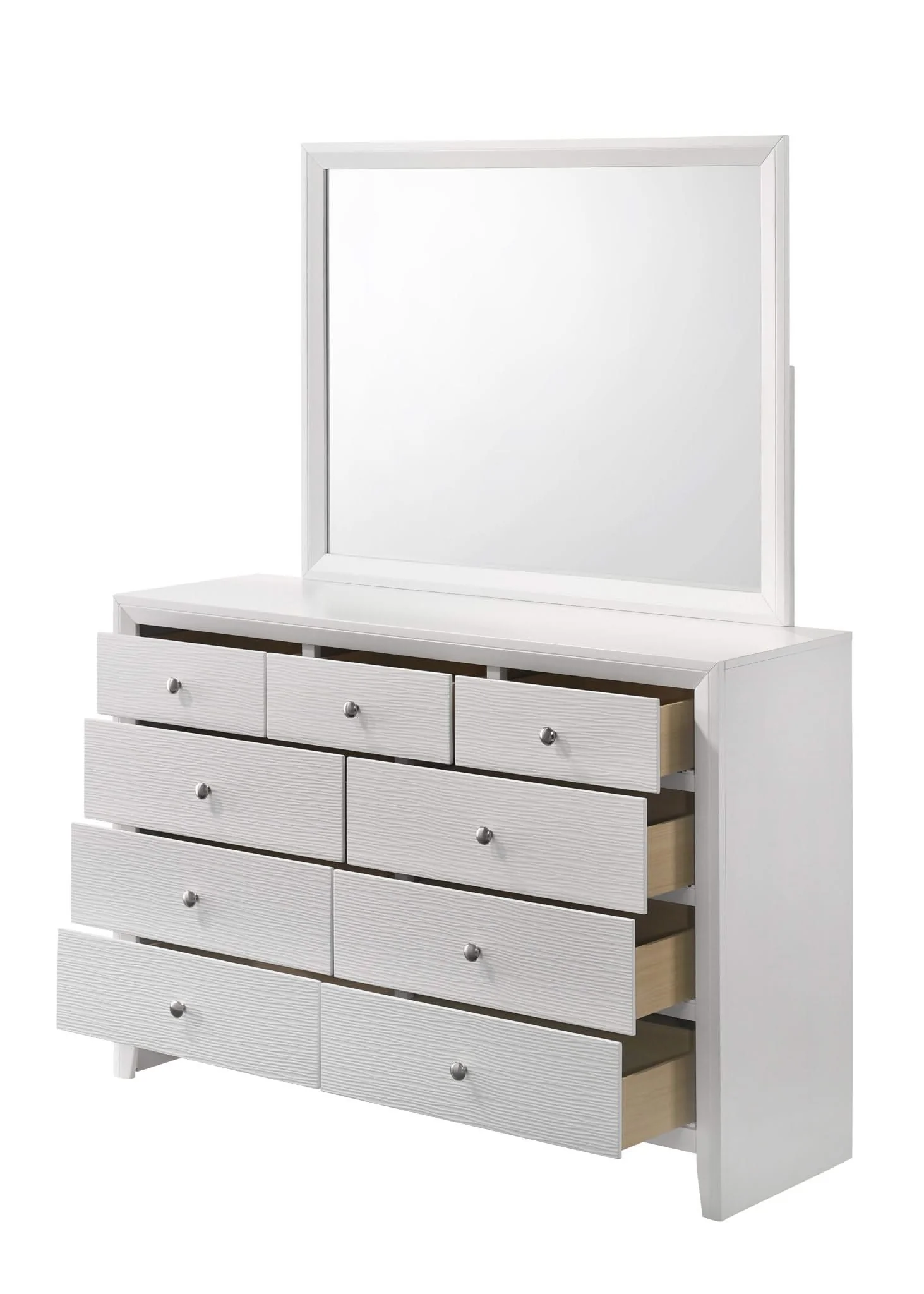Evan - Dresser & Mirror - White - Image 2