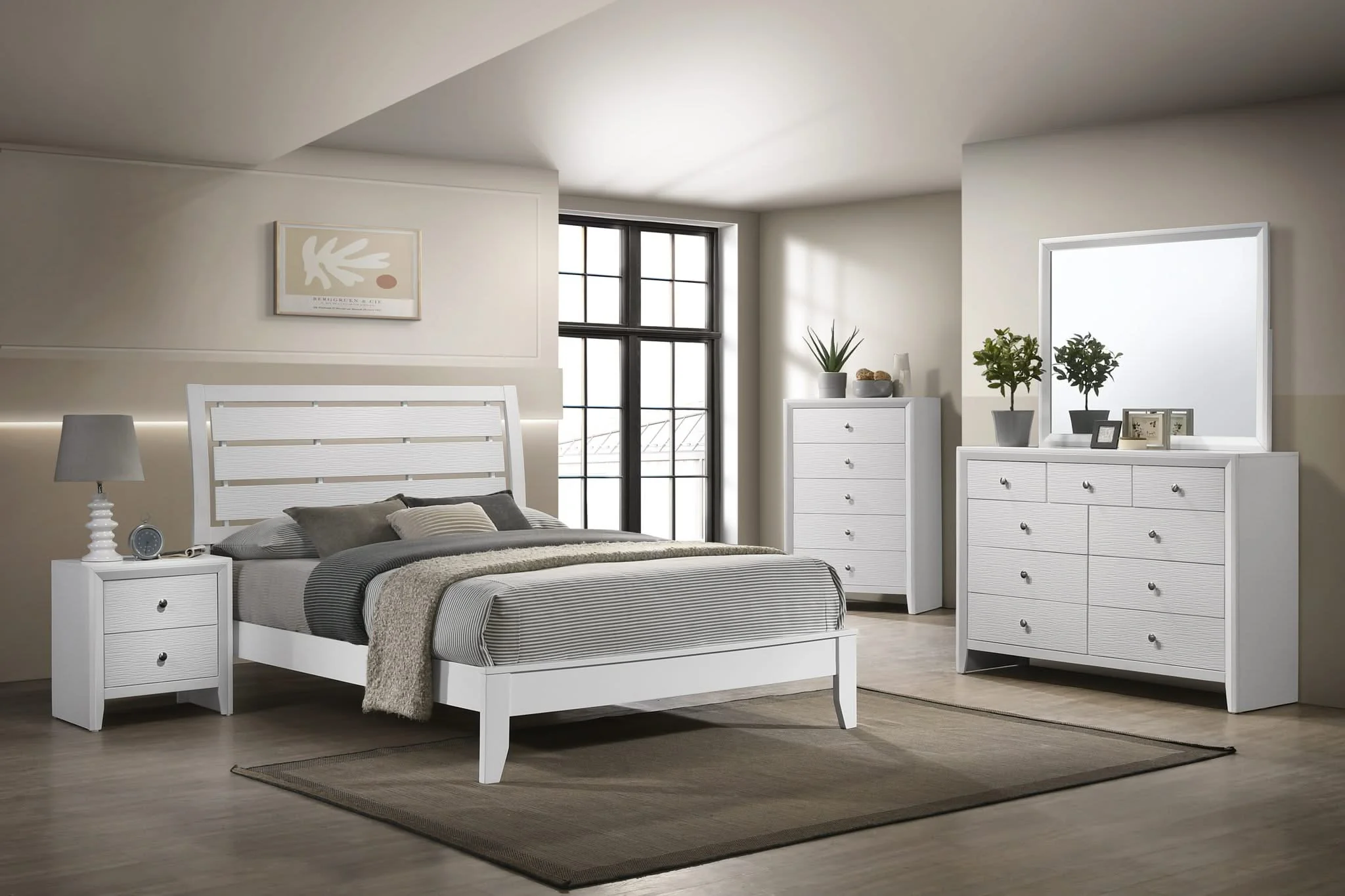 Evan - Dresser & Mirror - White - Image 4