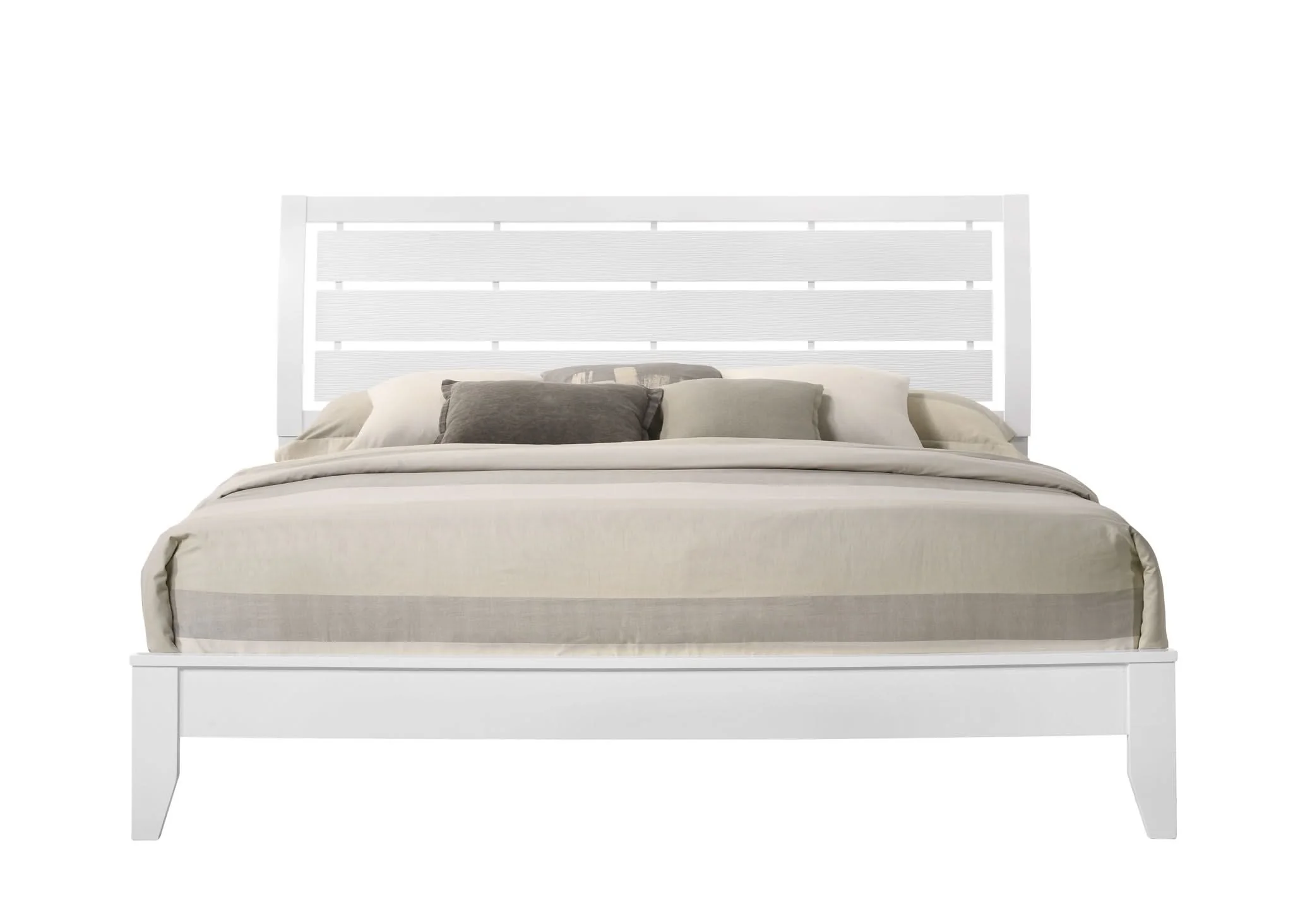 Evan - King 4 Piece Bedroom Set - White - Image 2