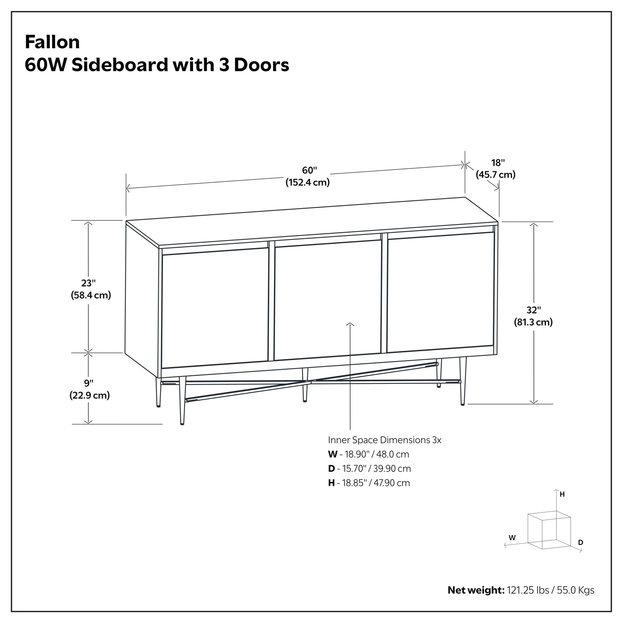 Fallon - Sideboard Buffet - Natural - Image 4