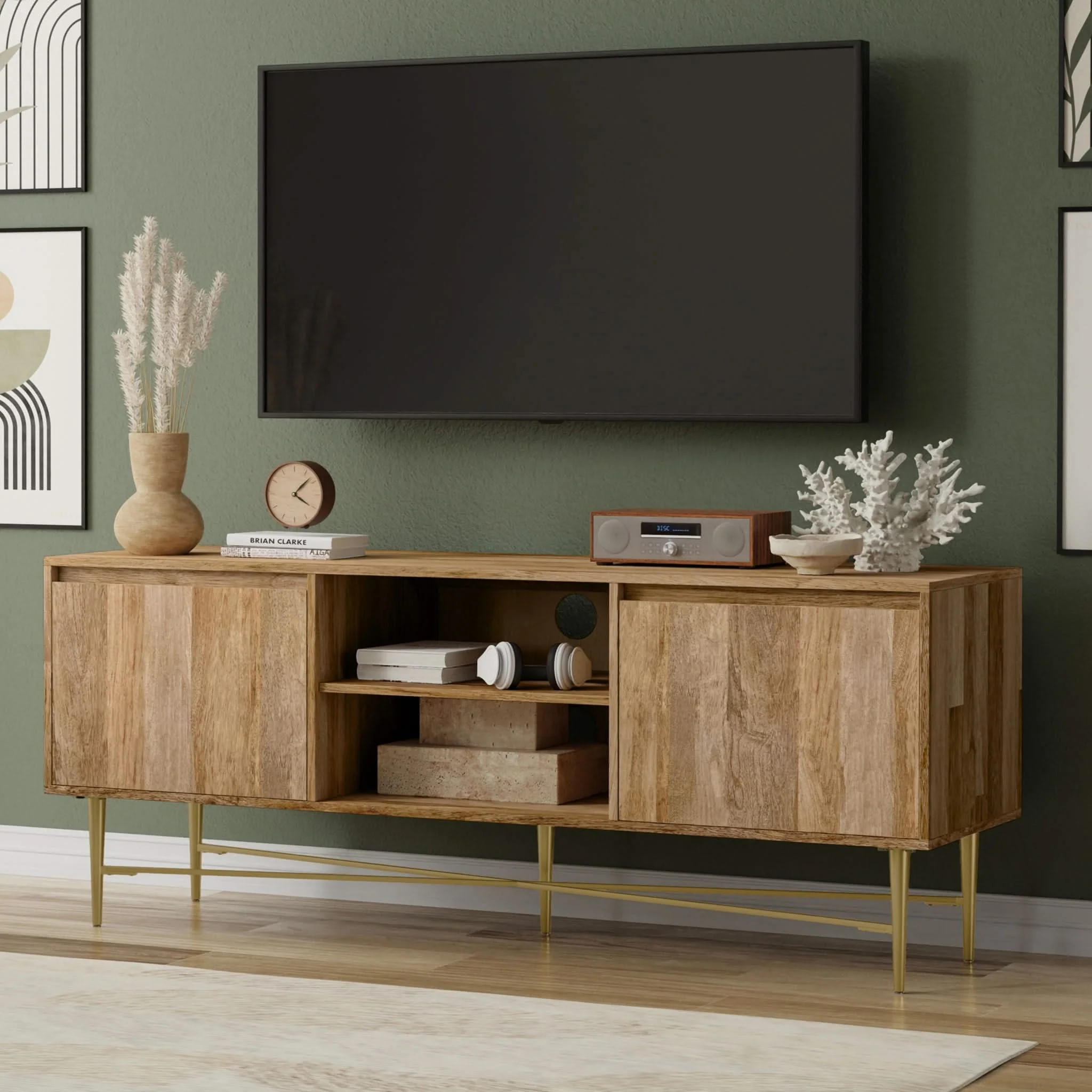Fallon - TV Media Stand - Natural - Image 2