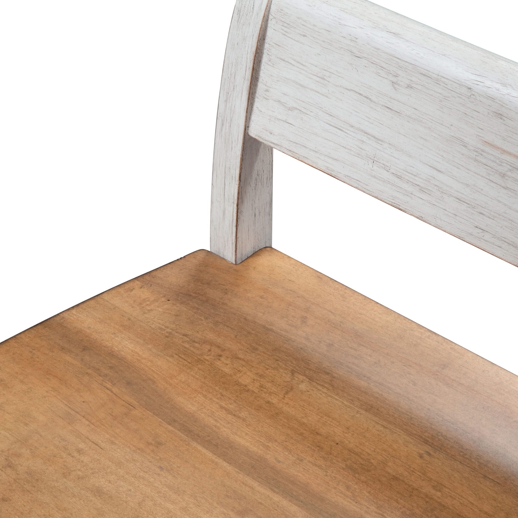 Farmhouse Reimagined - Bench - Antique White / Chestnut Tops - Image 2