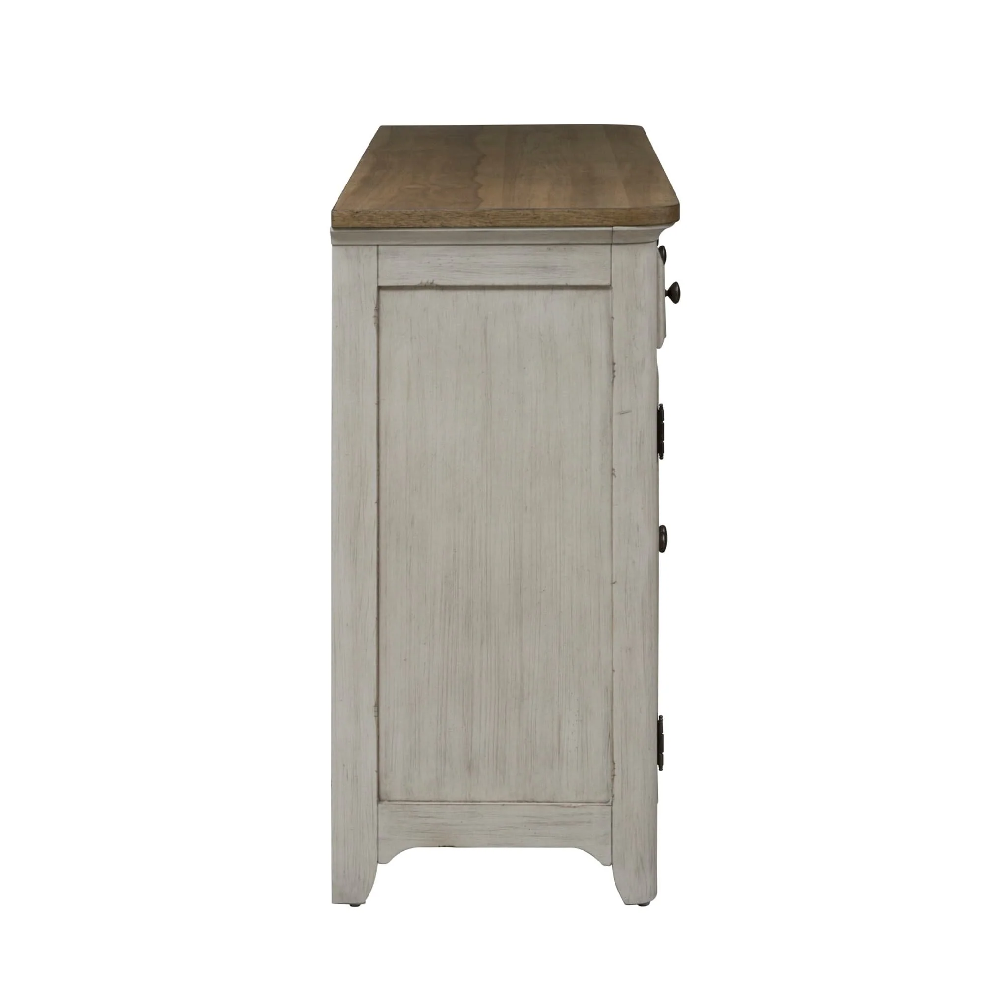 Farmhouse Reimagined - Server - Antique White / Chestnut Tops - Image 2