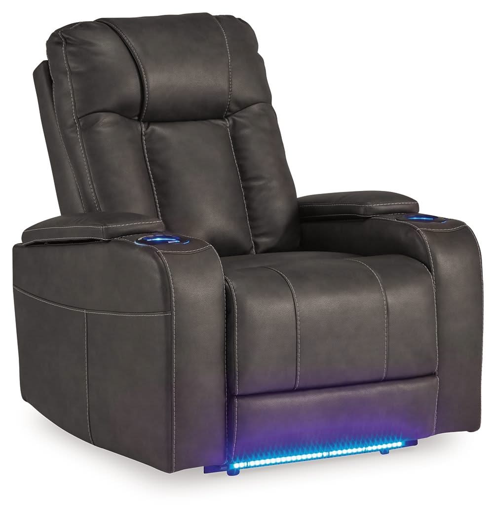 Feazada - Power Recliner With Adj Headrest - Image 4