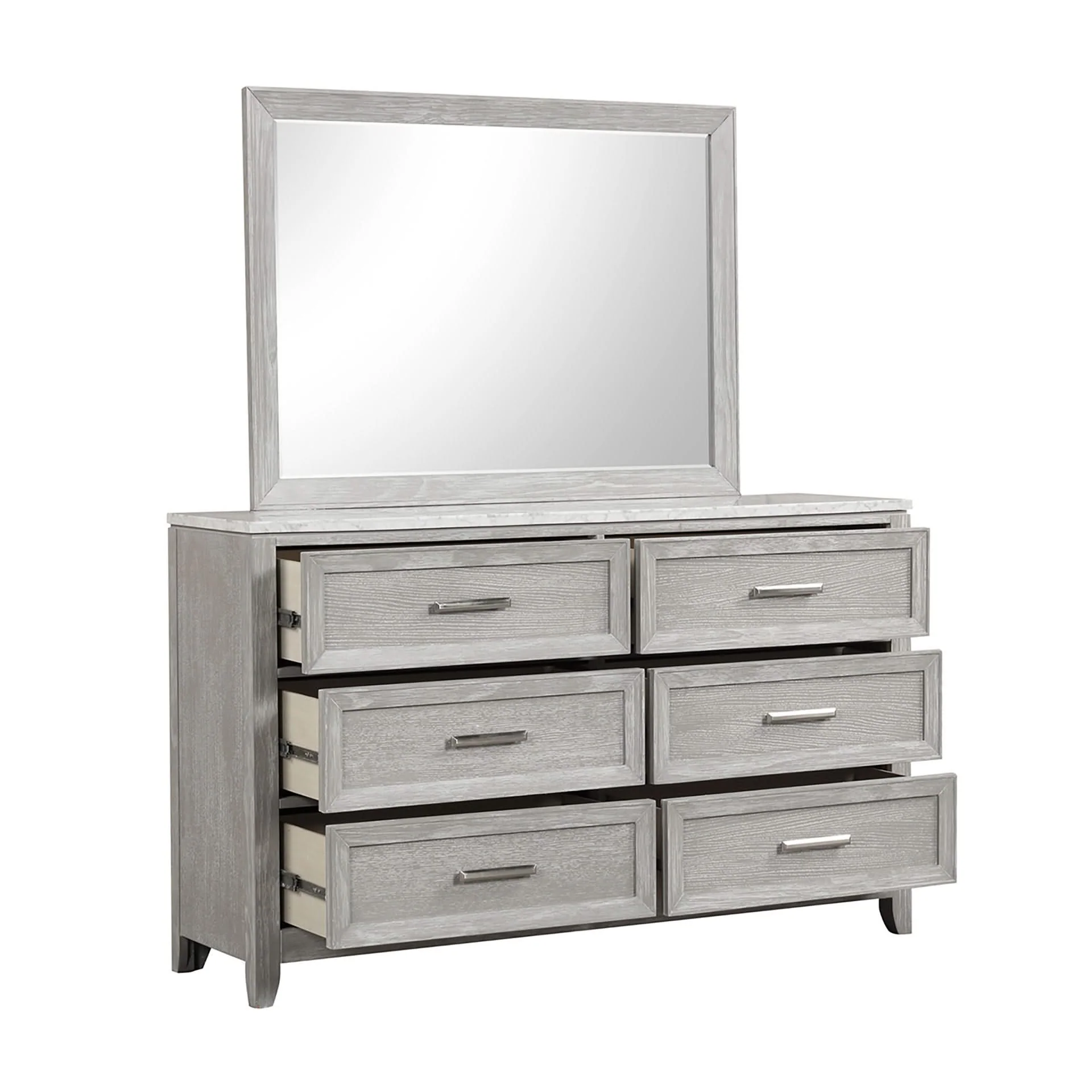 Fiona - Landscape Mirror - Mist Gray - Image 3