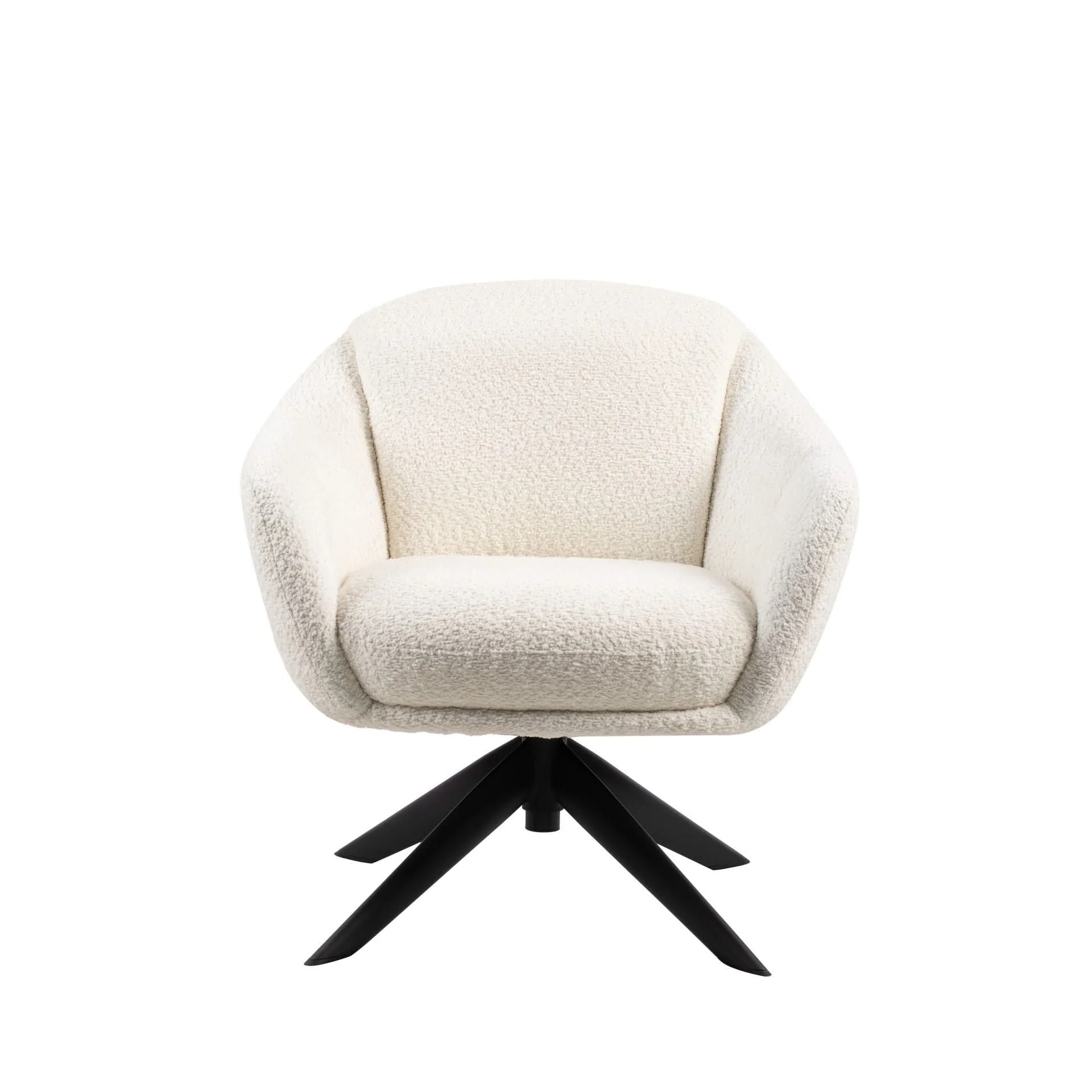 Fleming - Boucle Swivel Lounge Chair - Image 3