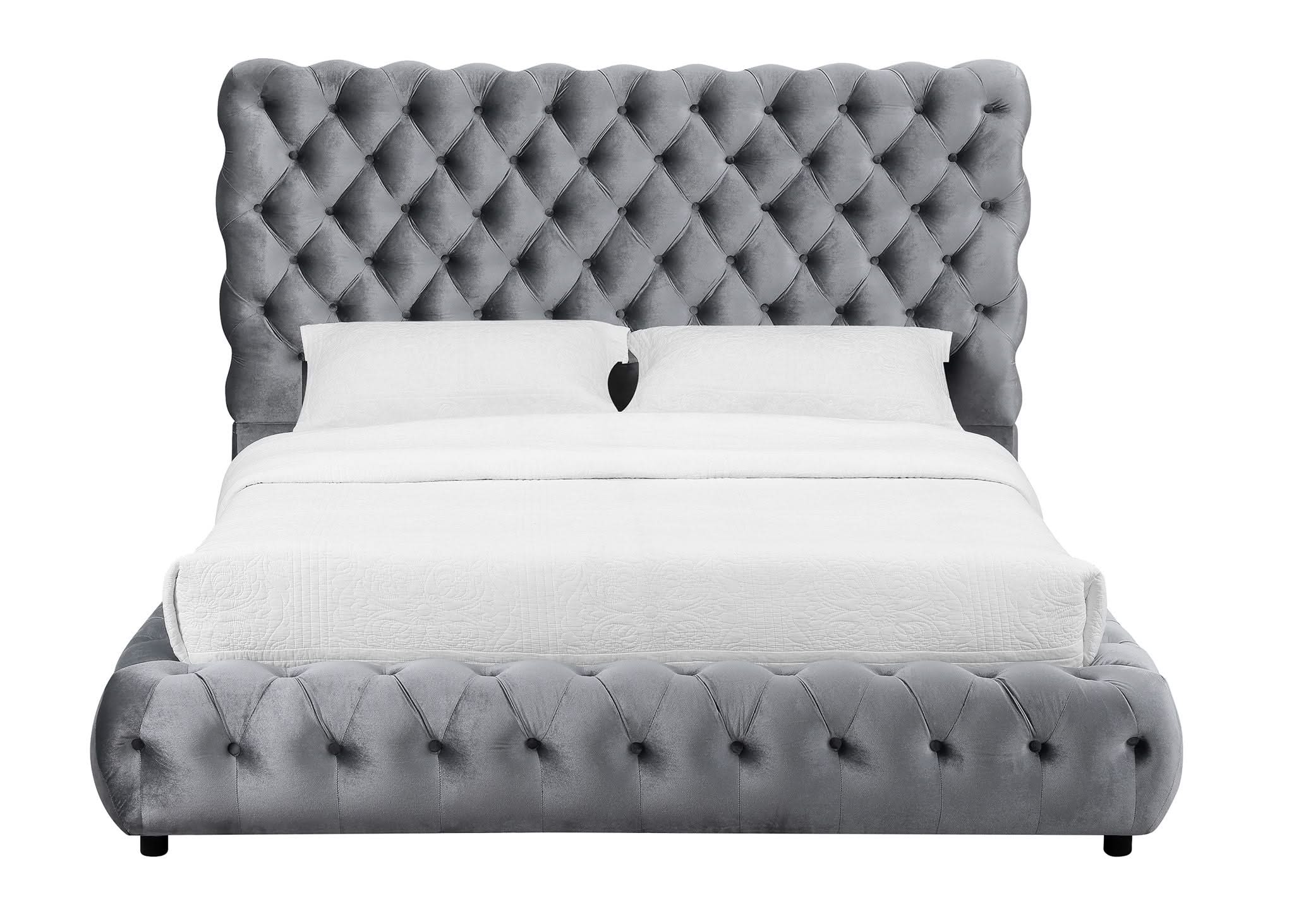 Flory - King Bed - Gray - Image 2