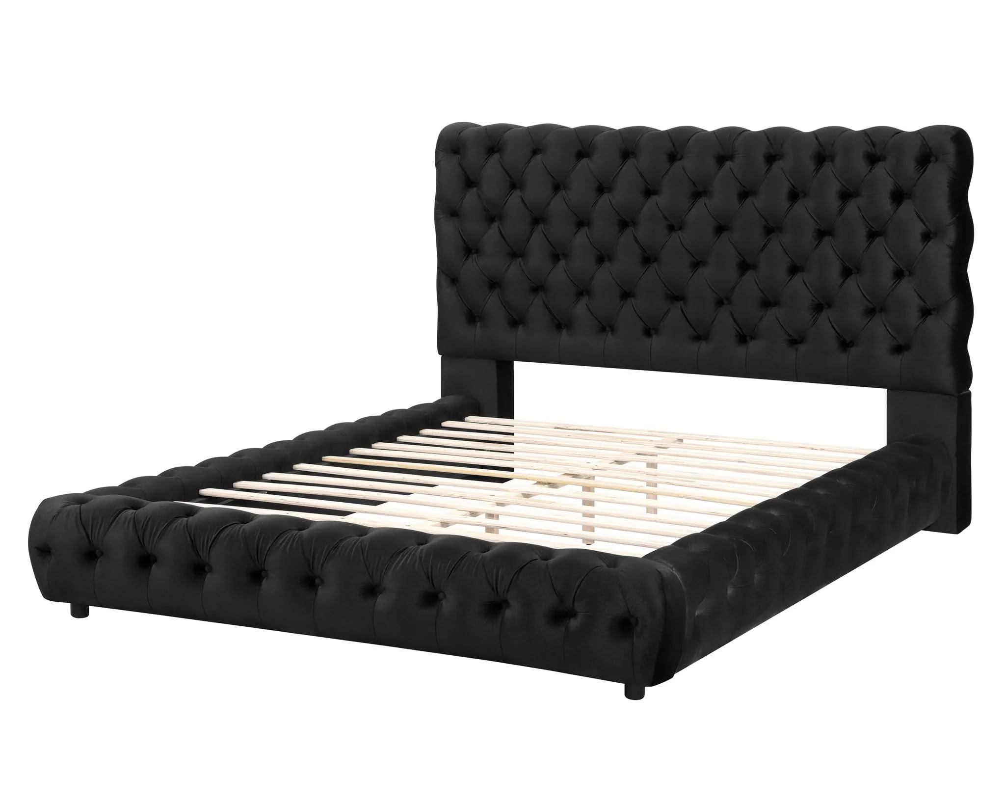 Flory - Queen Bed - Black - Image 2