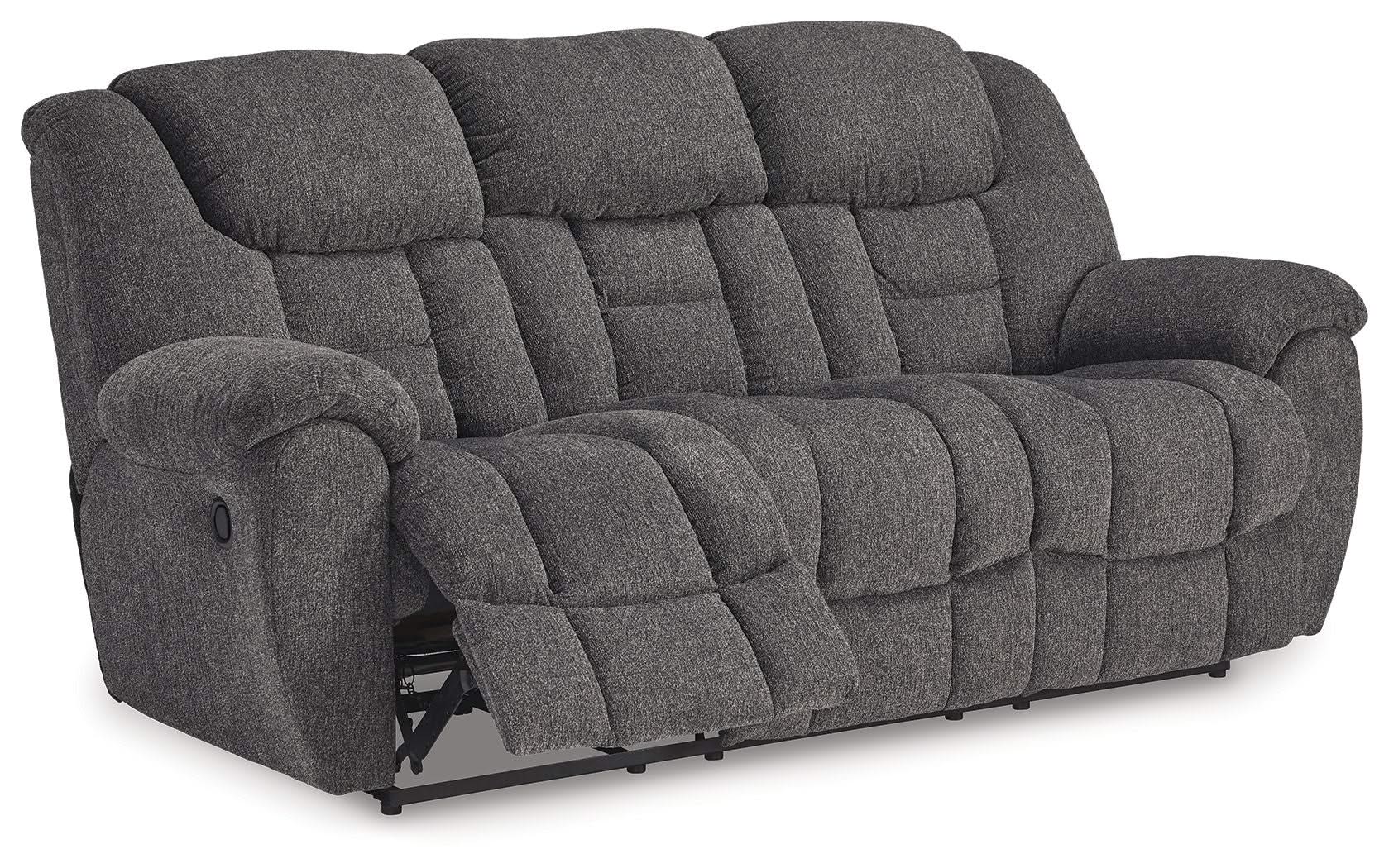 Foreside - Reclining Sofa - Charcoal - Image 4