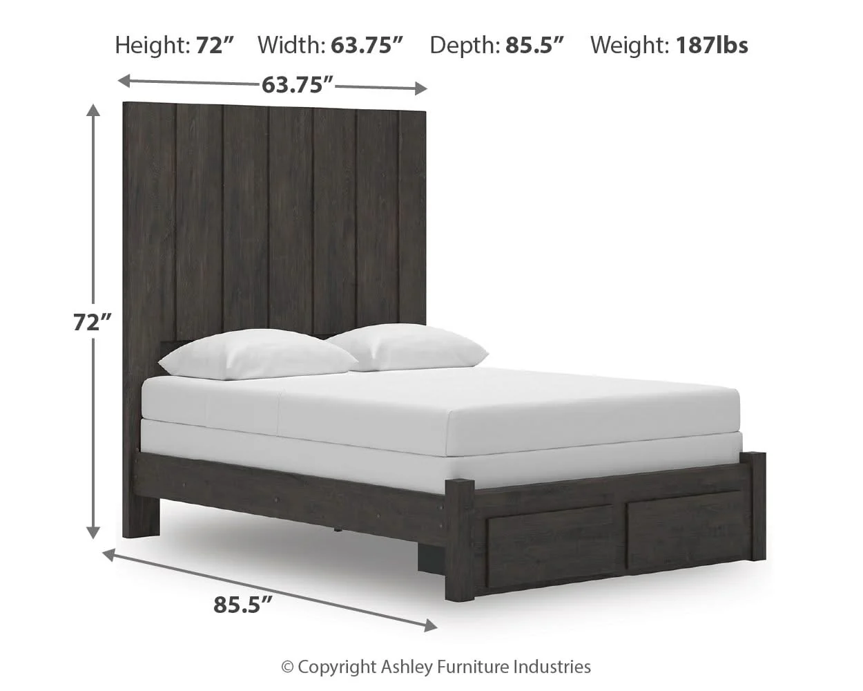 Fraluna - Panel Storage Bed - Image 2