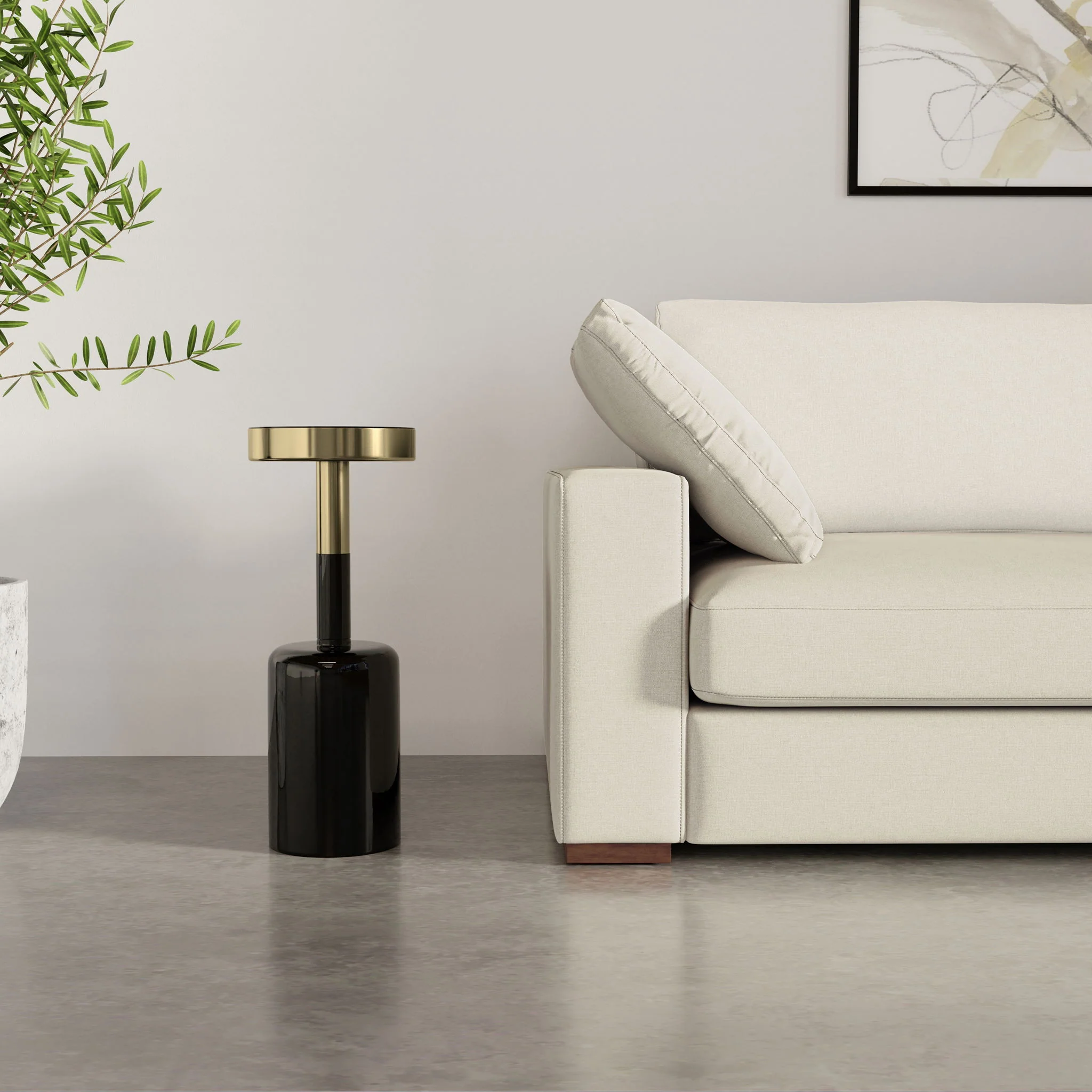 Frannie - Side Table - Gold / Black - Image 3