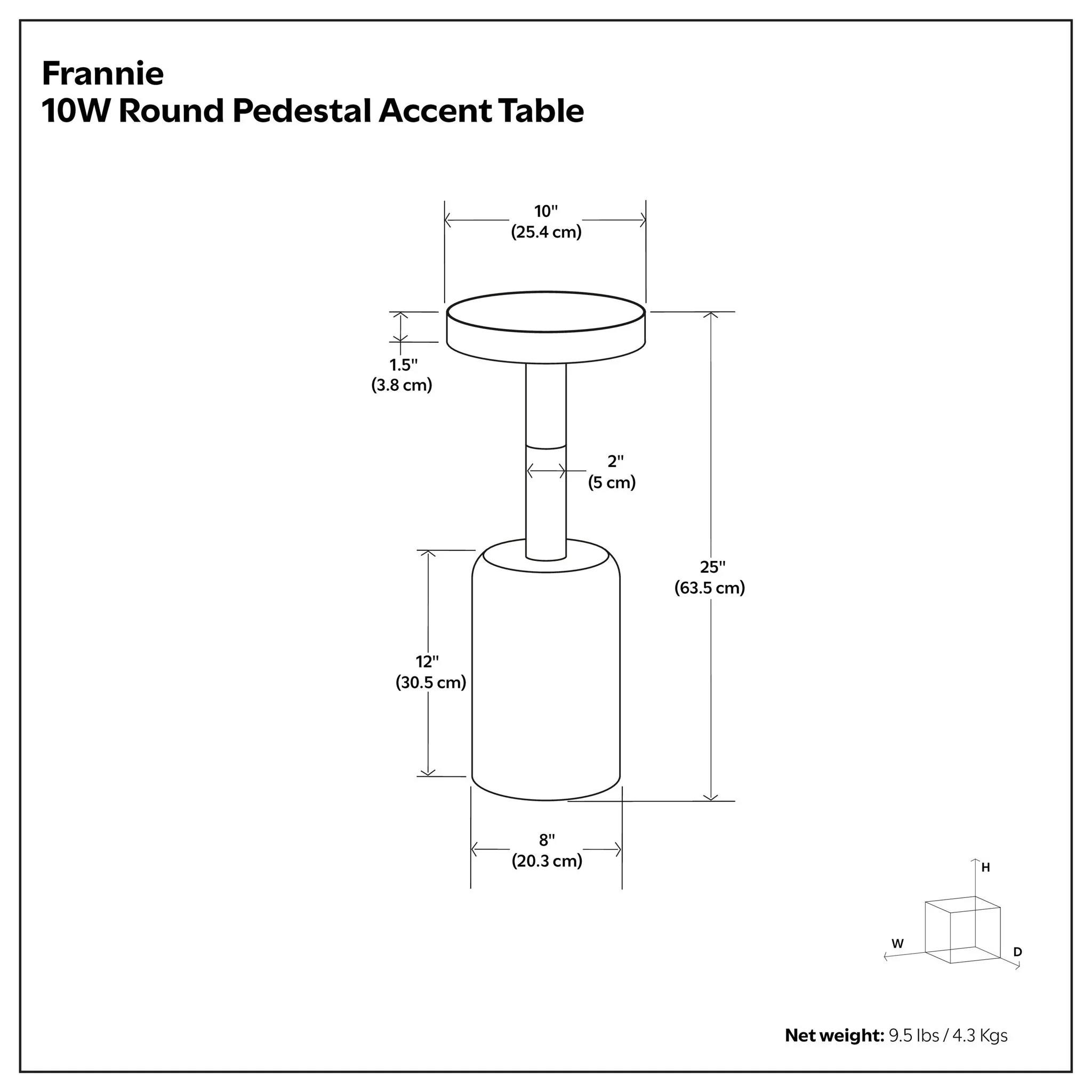Frannie - Side Table - Gold / Black - Image 4
