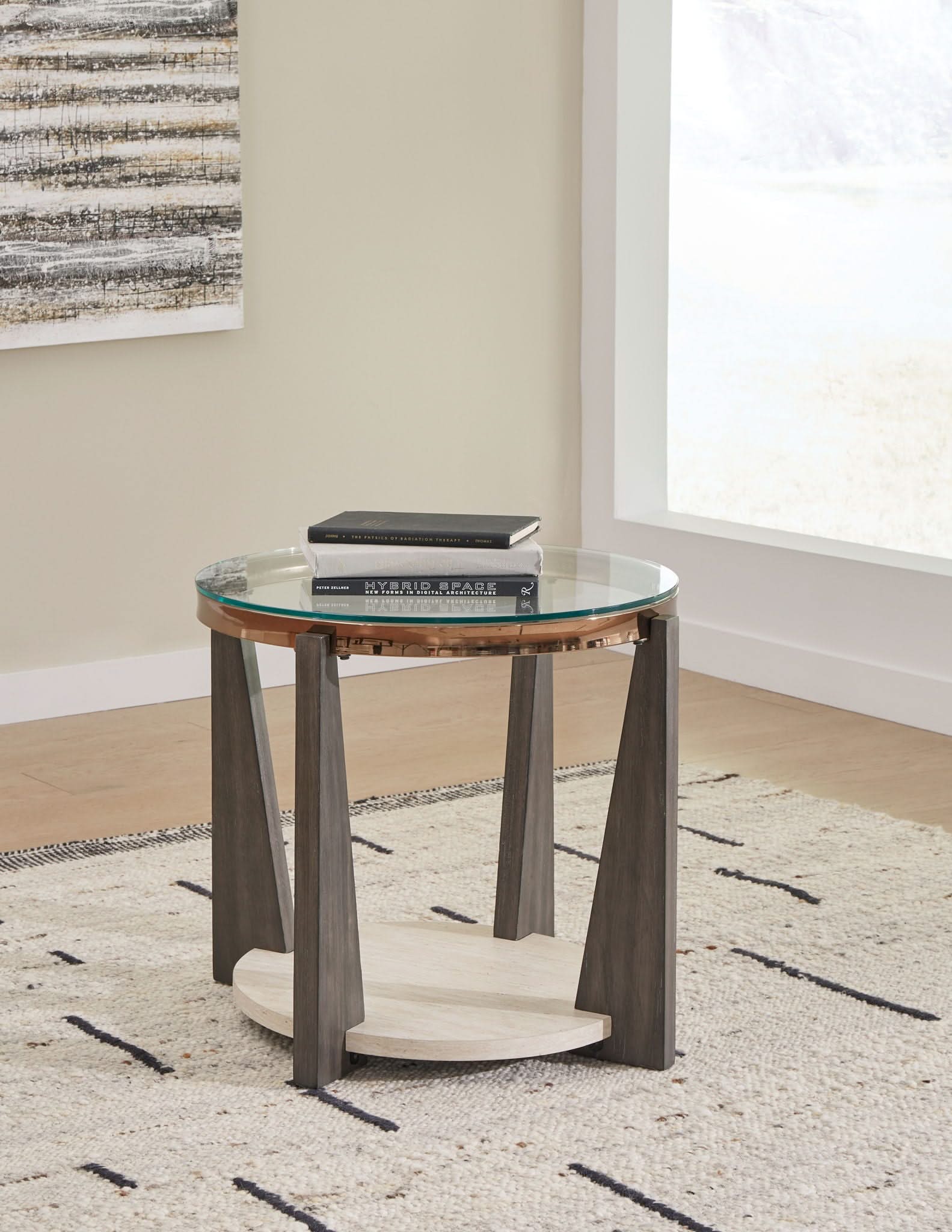 Frazwa - Round End Table - Multi - Image 3