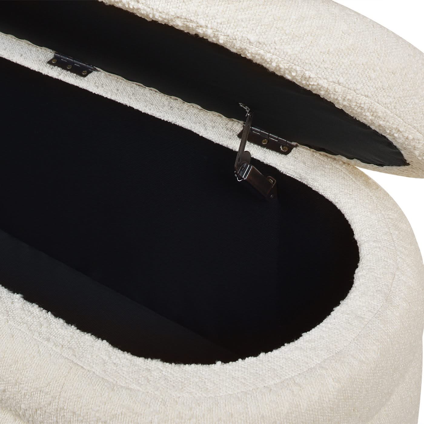 Fuji - Upholstered Oval Storage Bench - Image 11