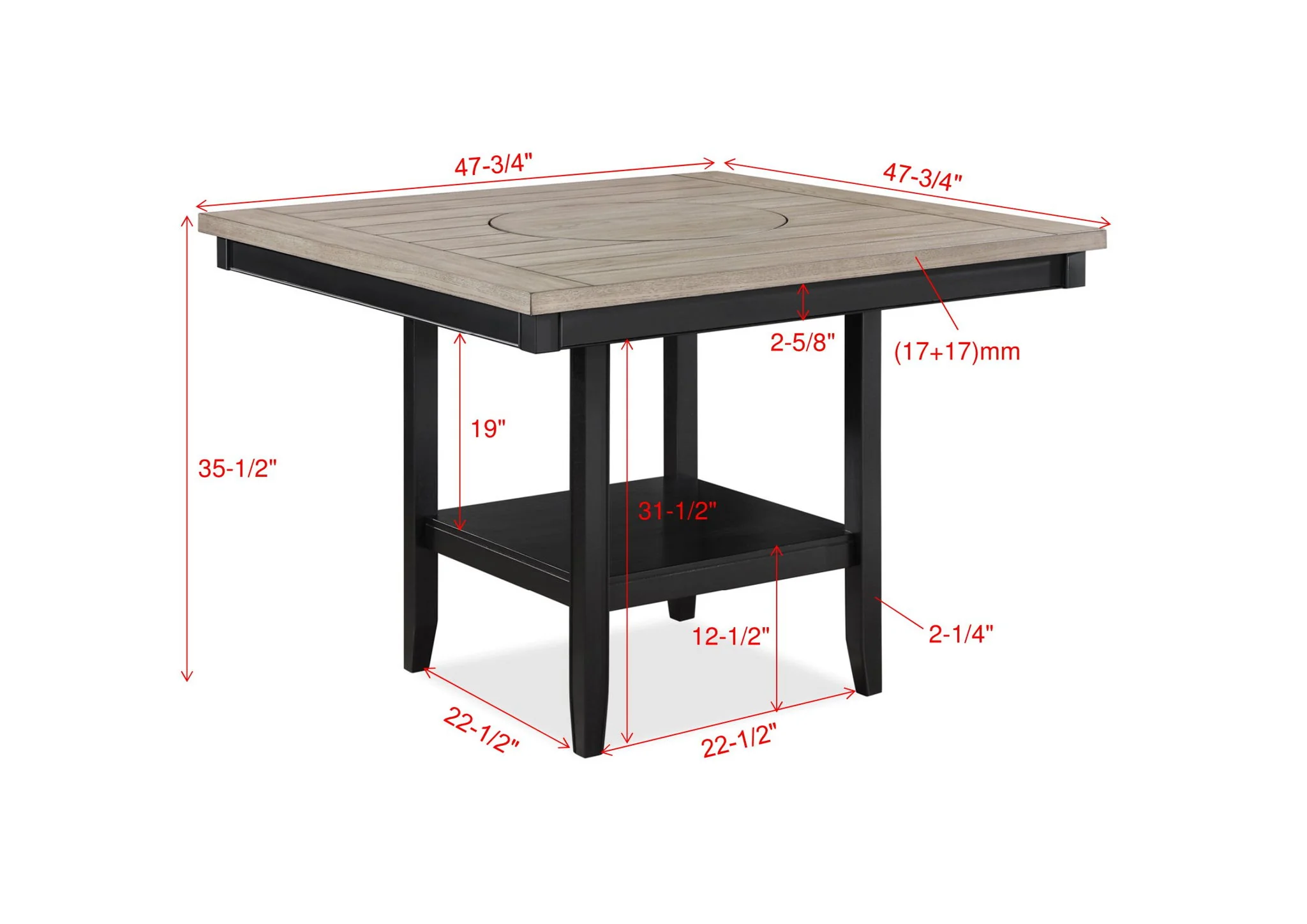 Fulton - 5 Piece Dining Room Set - Light Gray - Image 2