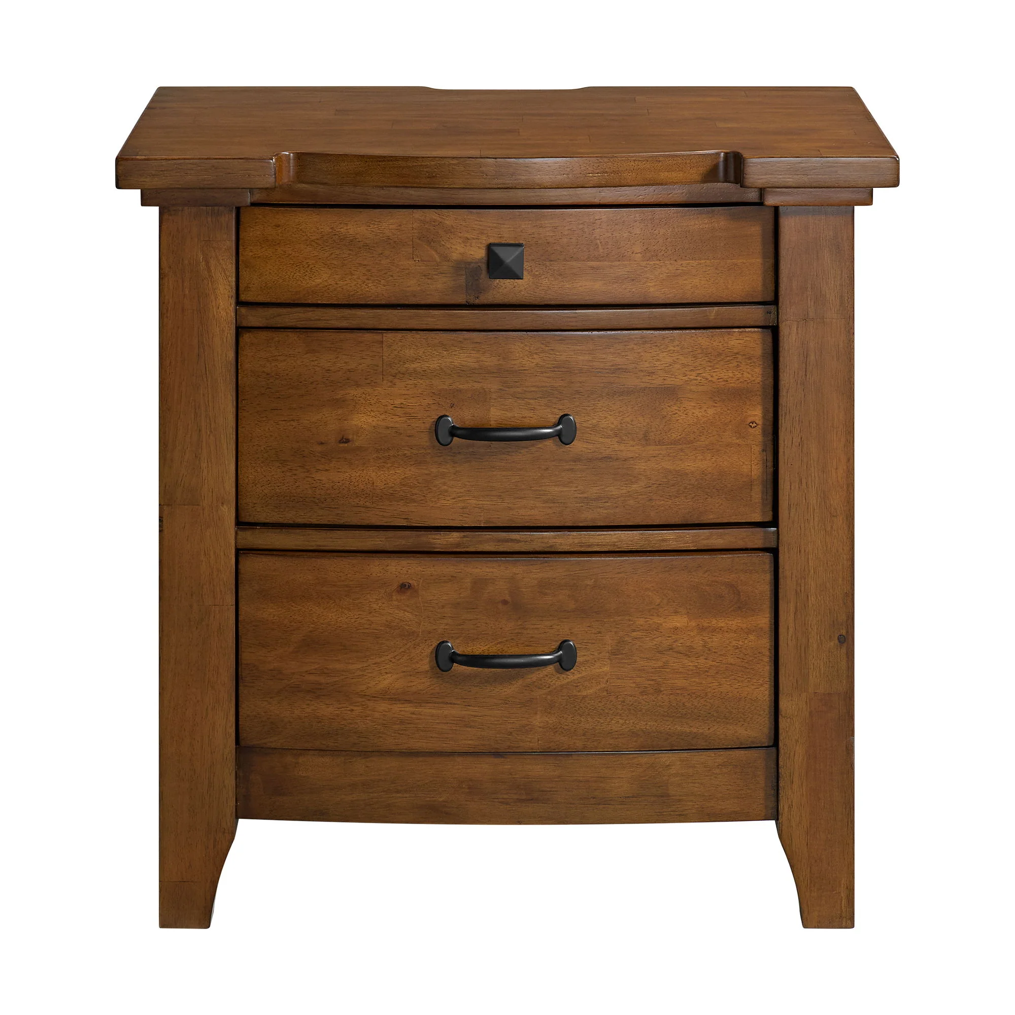 Gage - 3-Drawer Nightstand With USB And Power - Chestnut - Image 2