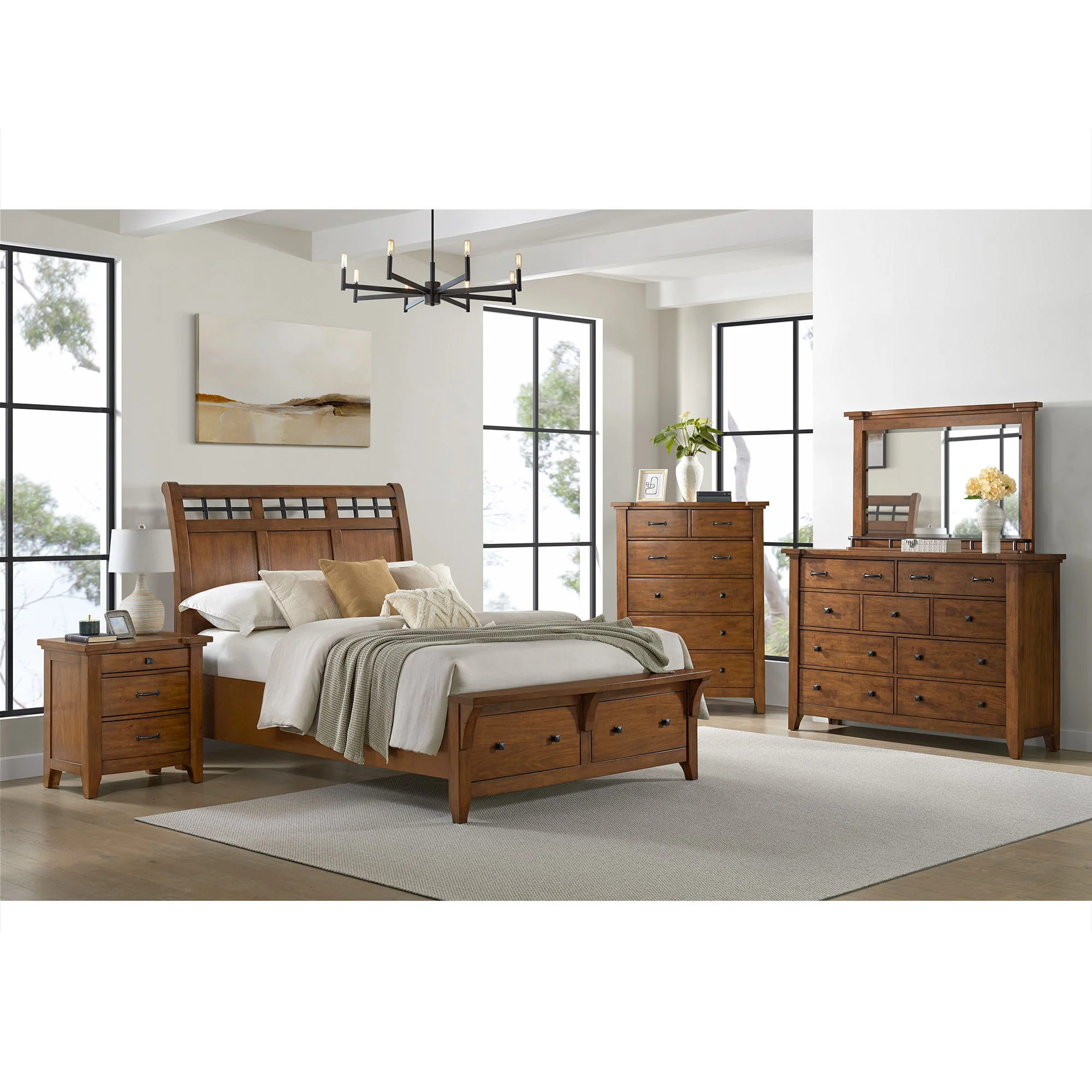 Gage - 3-Drawer Nightstand With USB And Power - Chestnut - Image 3