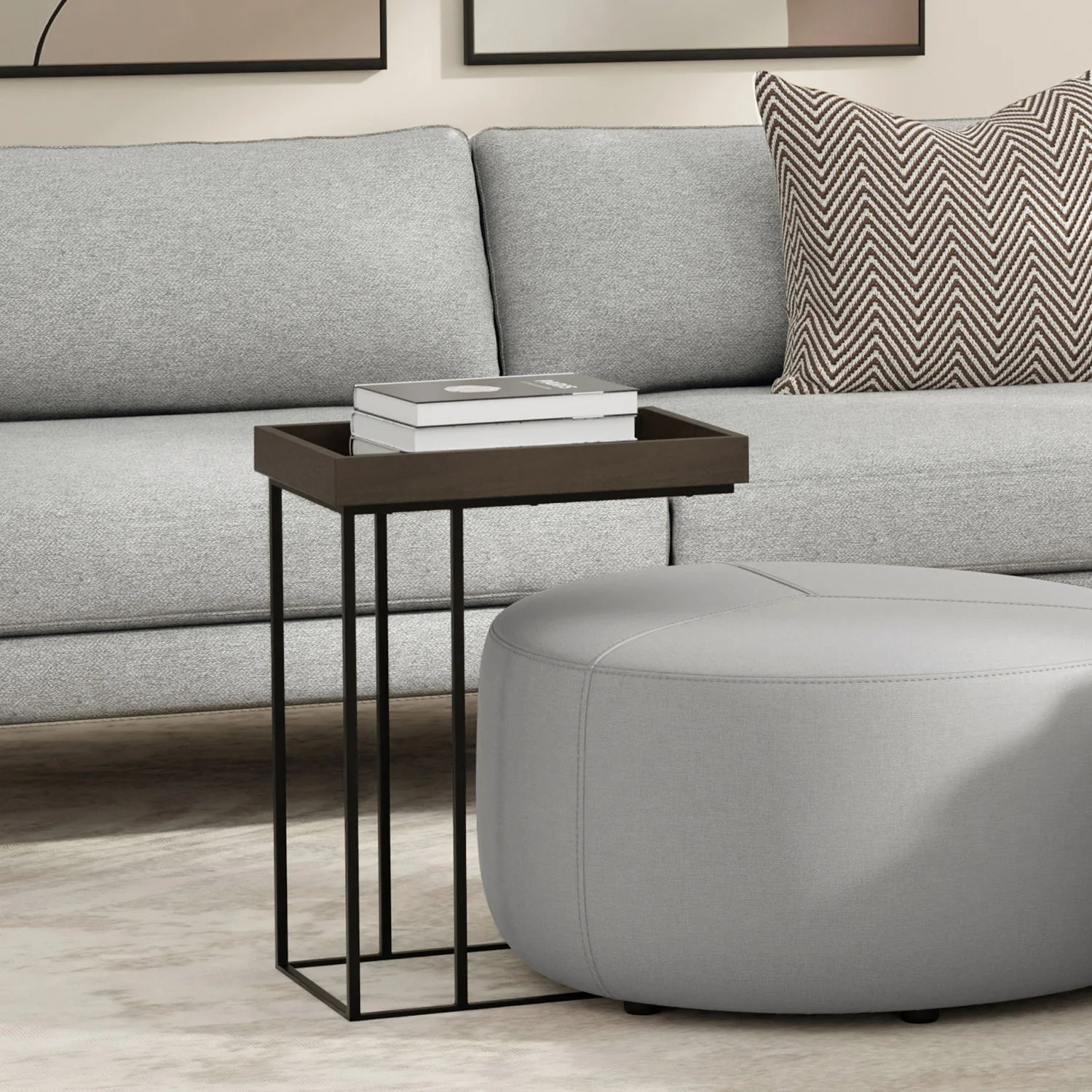 Gallagher - C-Side Table - Walnut Brown - Image 3