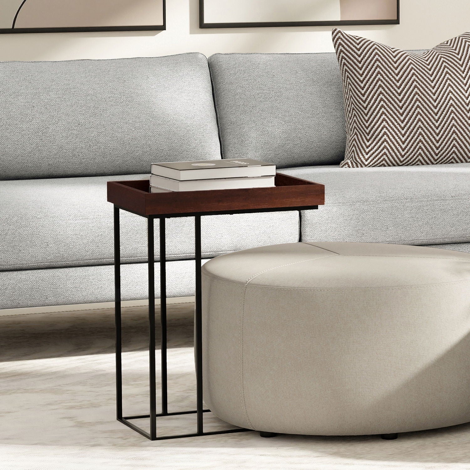 Gallagher - Handcrafted C Side Table - Image 6