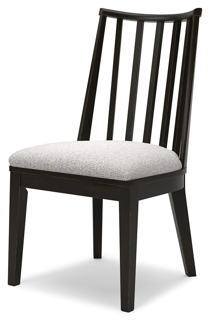 Galliden - Dining Upholstered Side Chair (Set of 2) - Black - Image 2