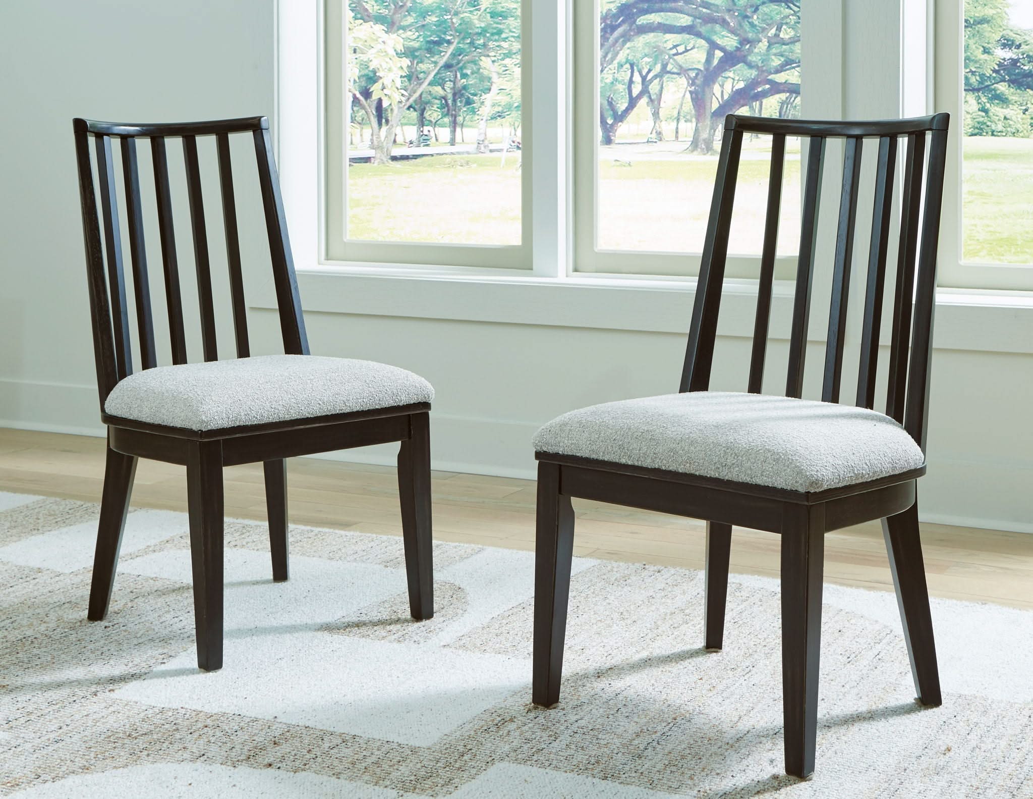 Galliden - Dining Upholstered Side Chair (Set of 2) - Black - Image 3