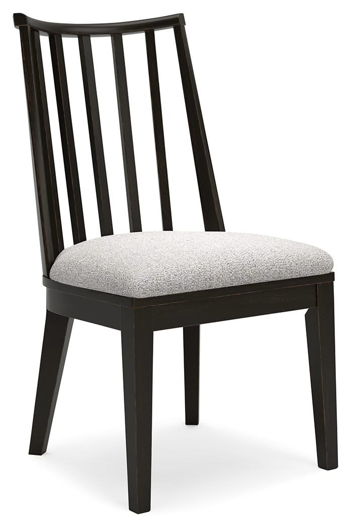 Galliden - Dining Upholstered Side Chair (Set of 2) - Black - Image 4
