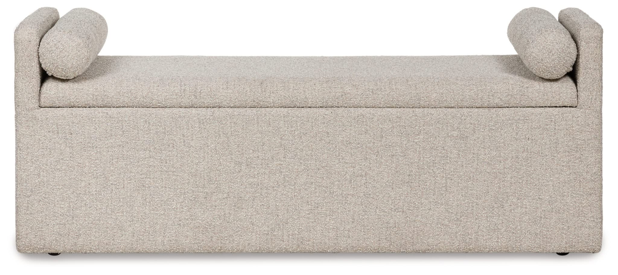 Galliden - Large Upholstered Dining Room Bench - Beige - Image 2