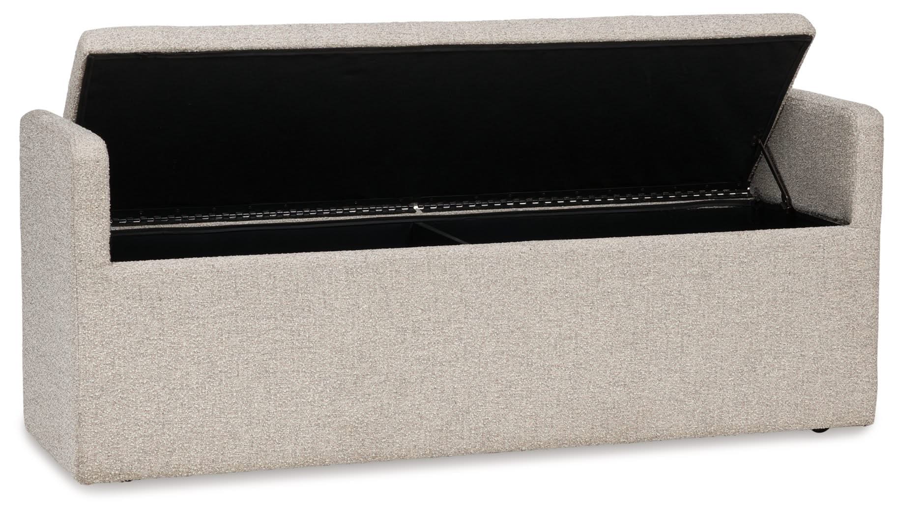 Galliden - Large Upholstered Dining Room Bench - Beige - Image 3