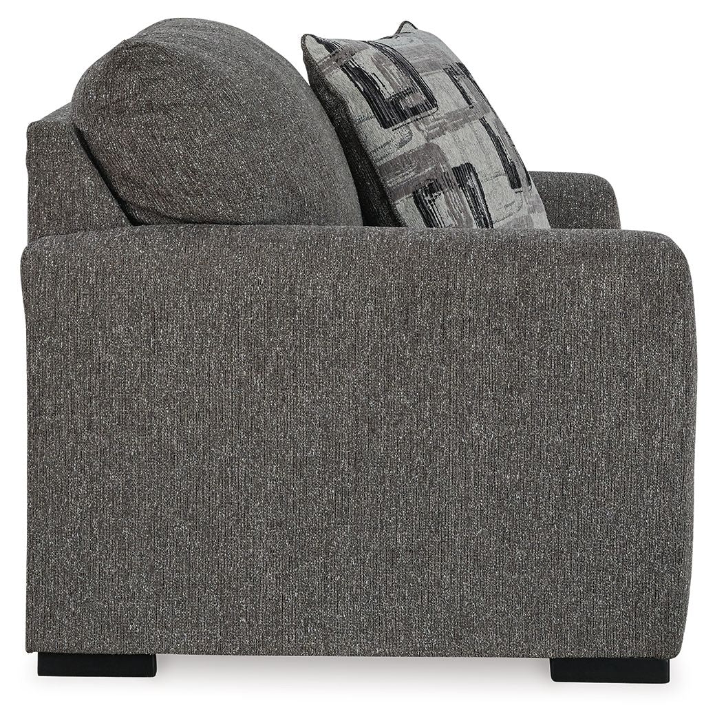 Gardiner - 2 Pc. - Chair And A Half, Ottoman - Pewter - Image 3
