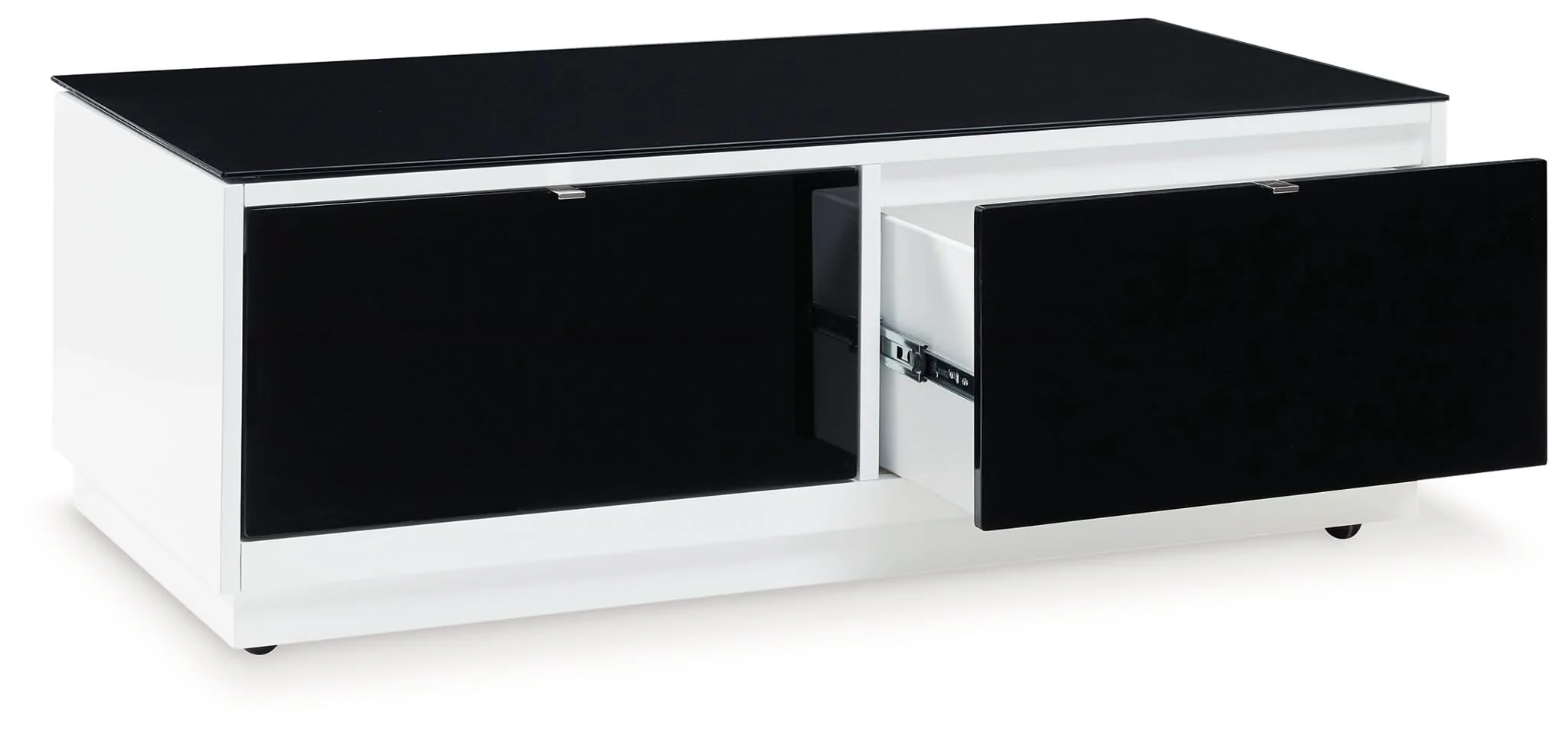 Gardoni - Rectangular Cocktail Table - White / Black - Image 3