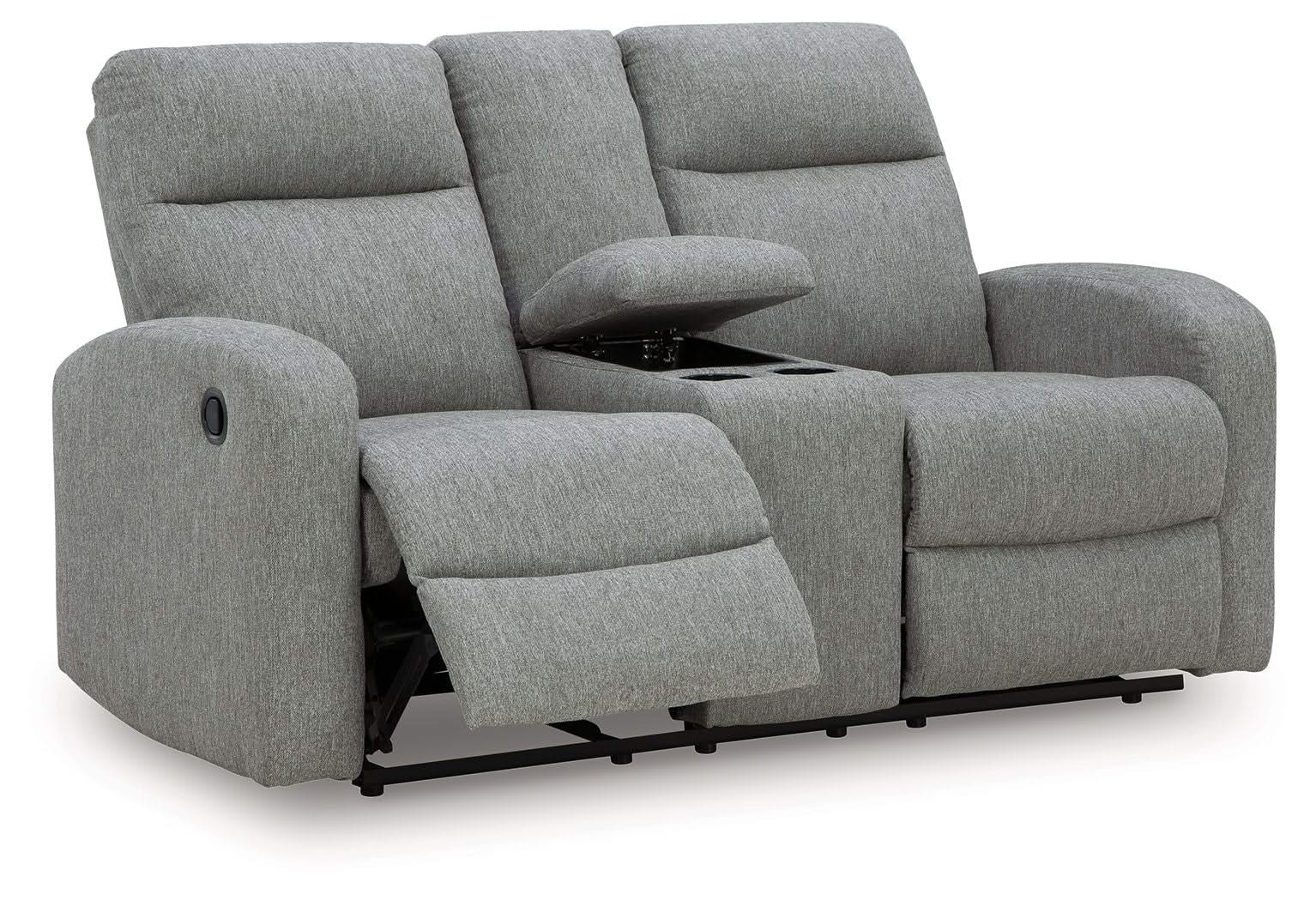Gauntlet - Double Recline Loveseat With Console - Sterling - Image 2