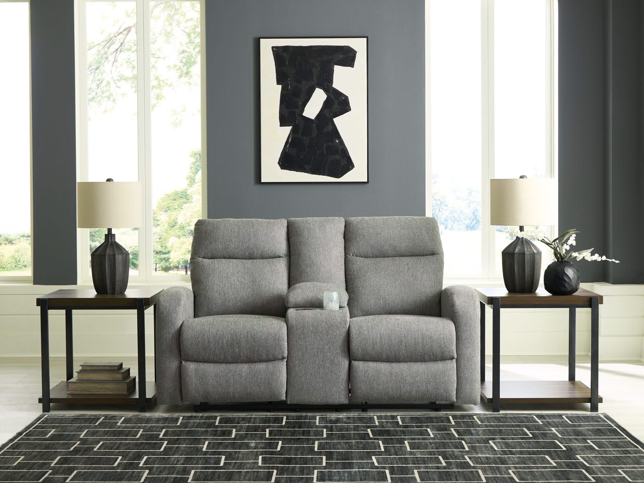 Gauntlet - Double Recline Loveseat With Console - Sterling - Image 3