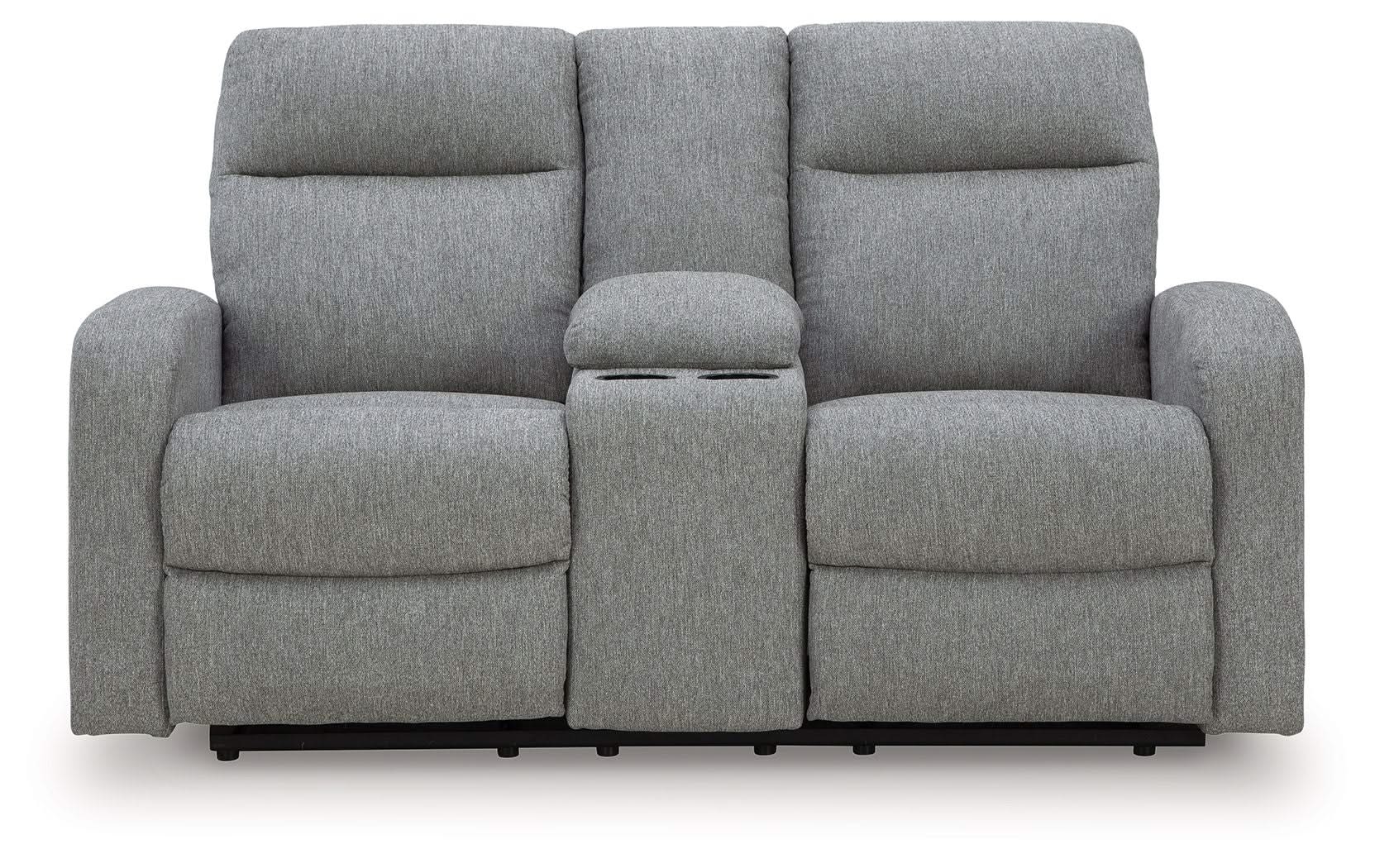 Gauntlet - Double Recline Loveseat With Console - Sterling - Image 4