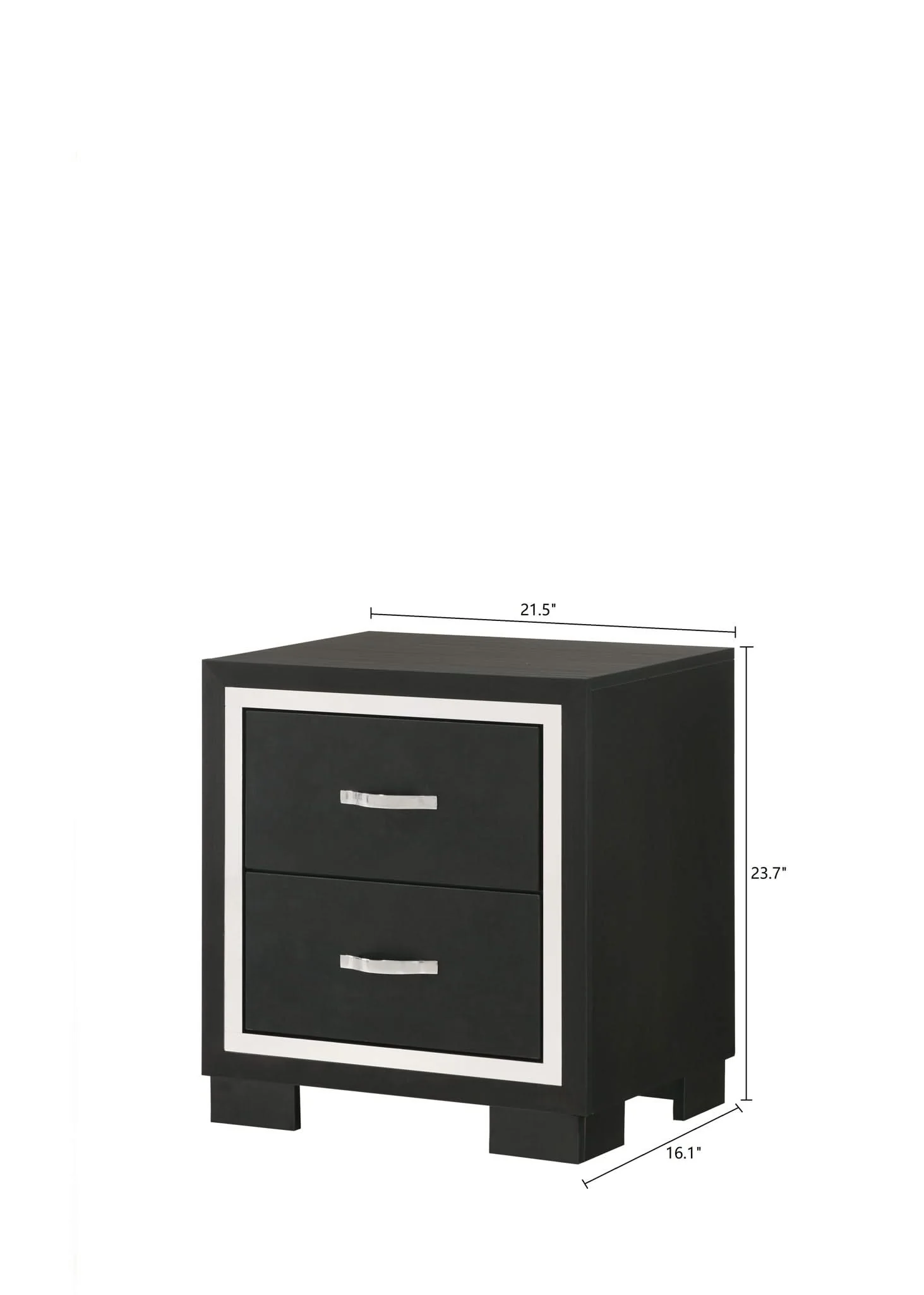 Gennro - Nightstand - Black - Image 4
