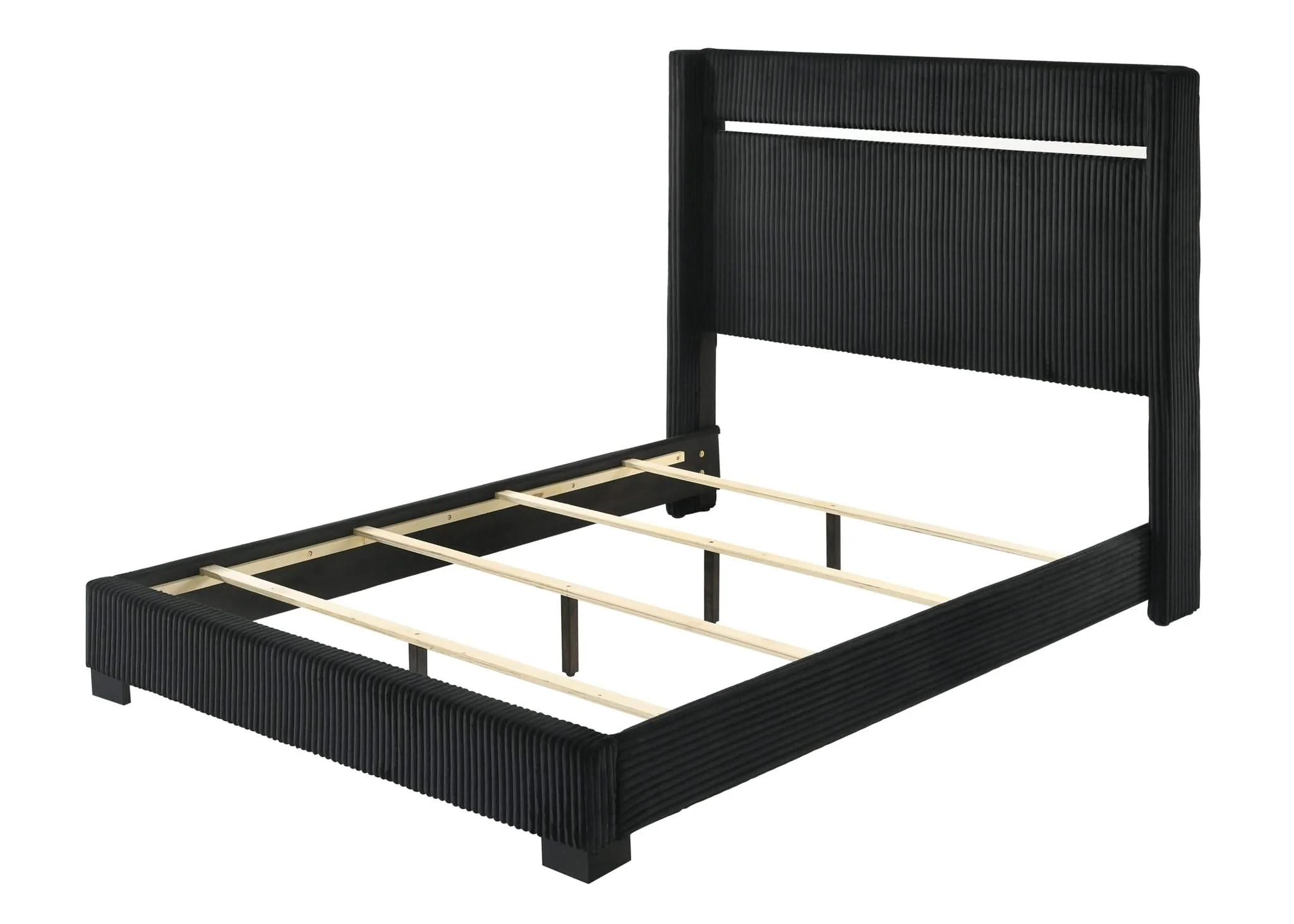 Gennro - Queen 4 Piece Bedroom Set - Black - Image 3