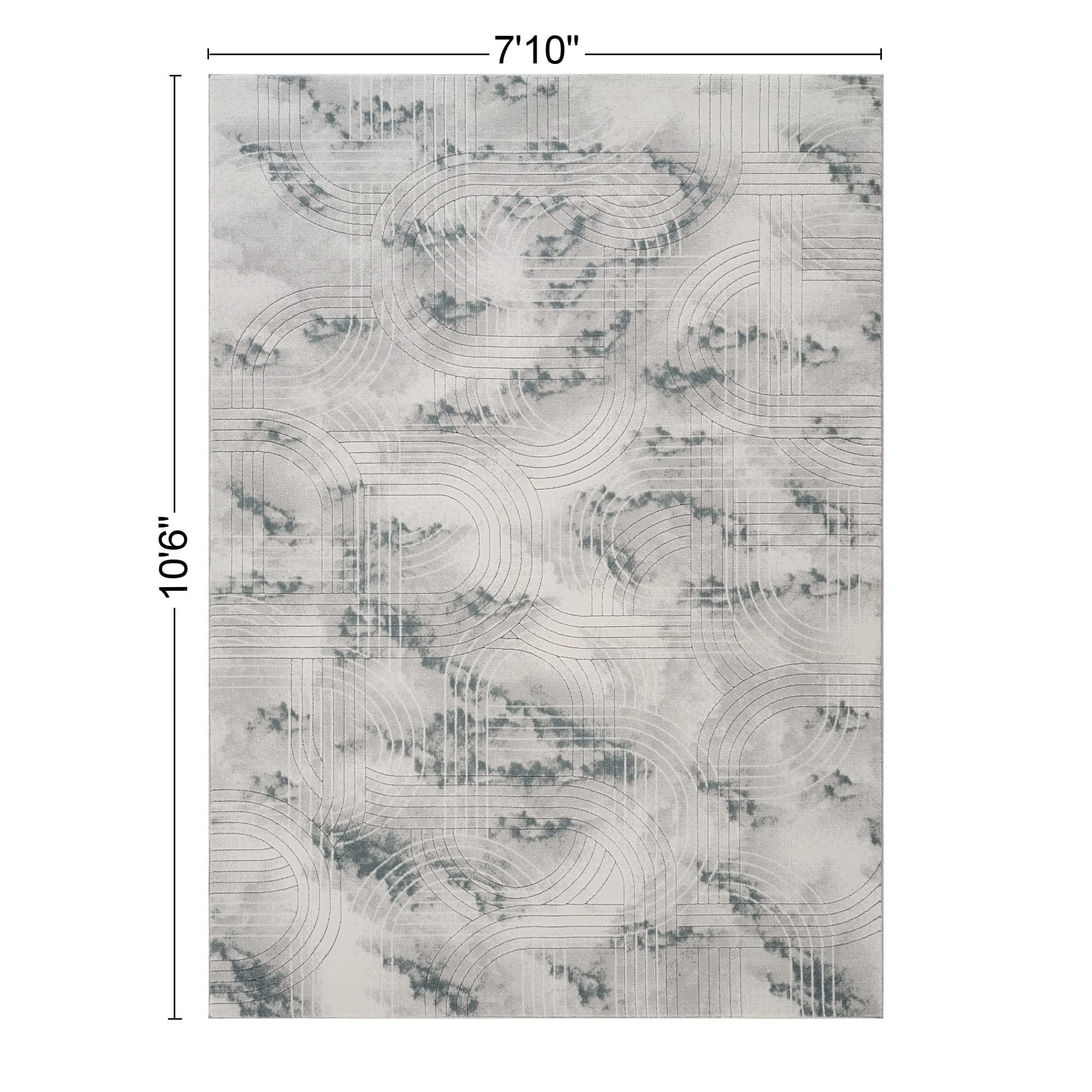 Geometrix - Area Rug With Geometric 3D Effect - Image 2