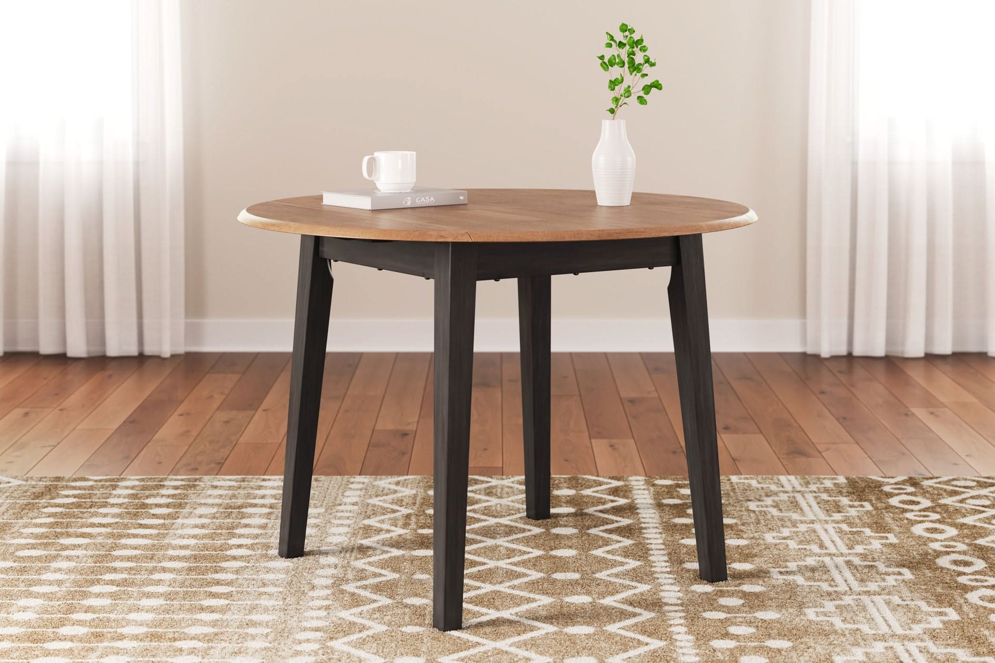 Gesthaven - Round Dining Room Drop Leaf Table - Image 16