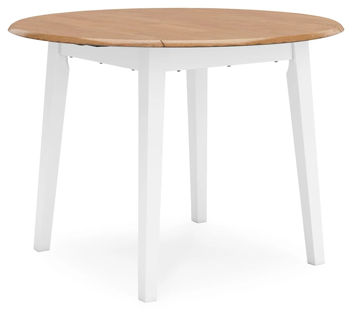 Gesthaven - Round Dining Room Drop Leaf Table Set - Image 12