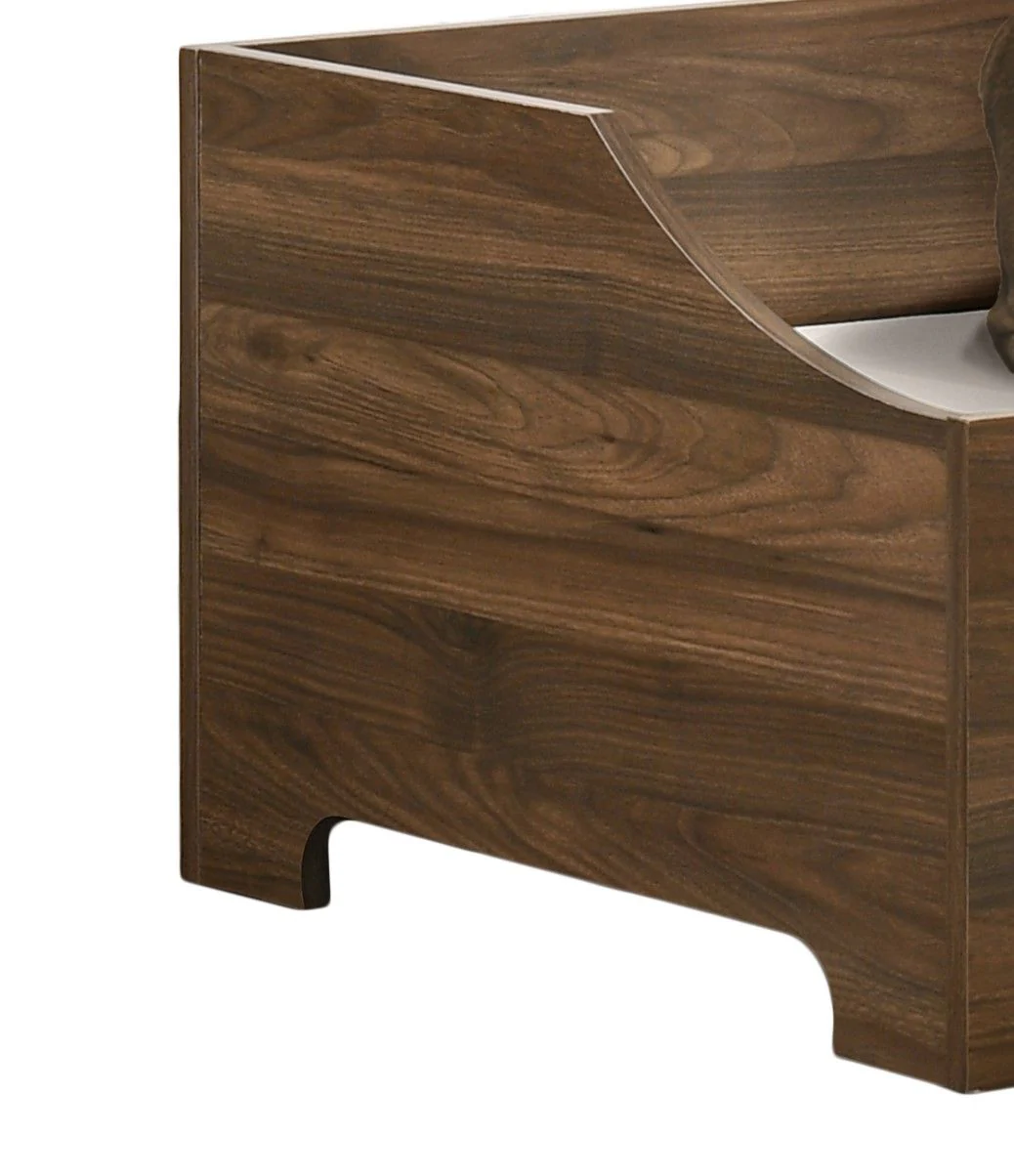 Gibson - Alder Wood Finish Comfy Pet Bed With Cushion - Brown - Image 4
