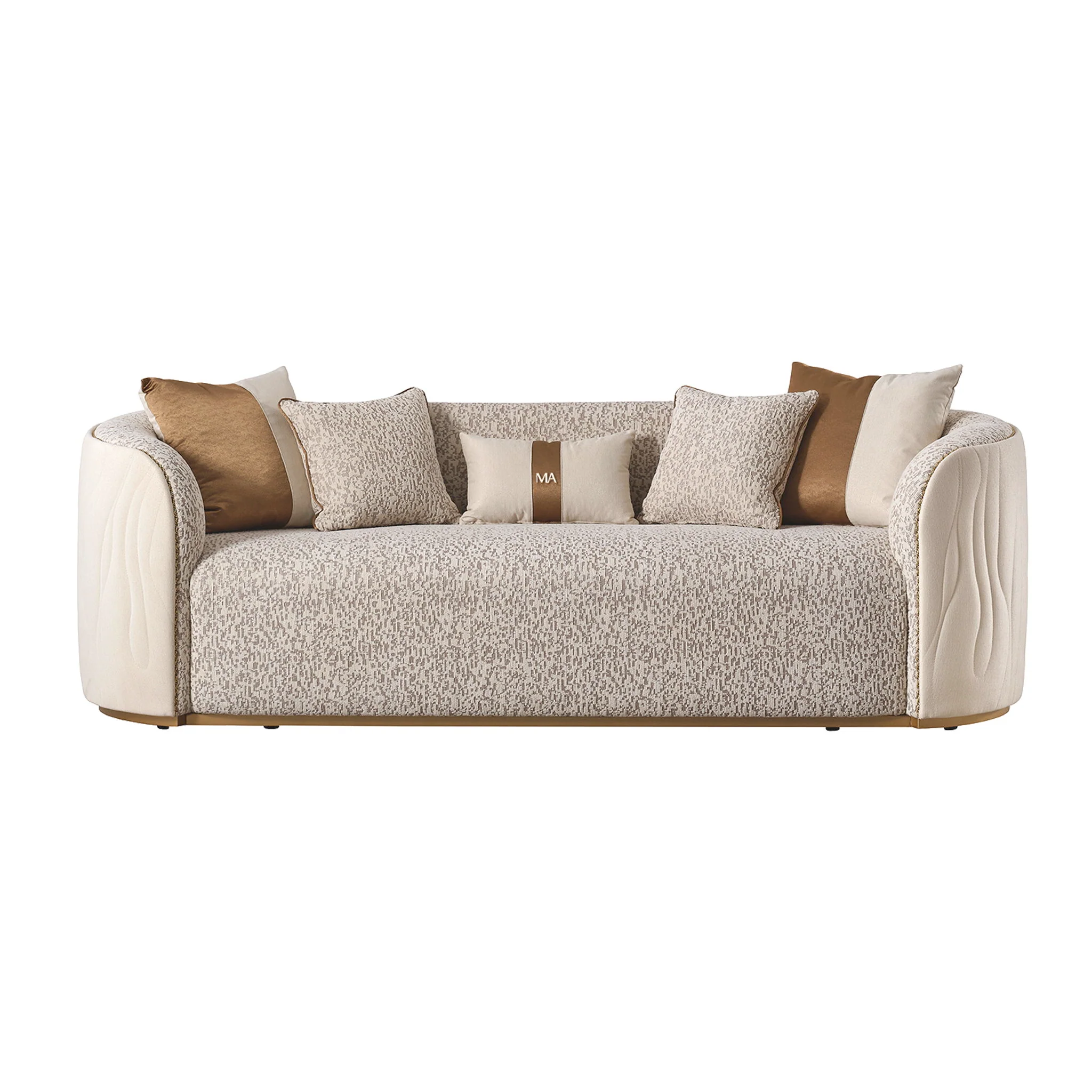 Gineverra - Sofa - Biscotti / Ivory Gold - Image 2