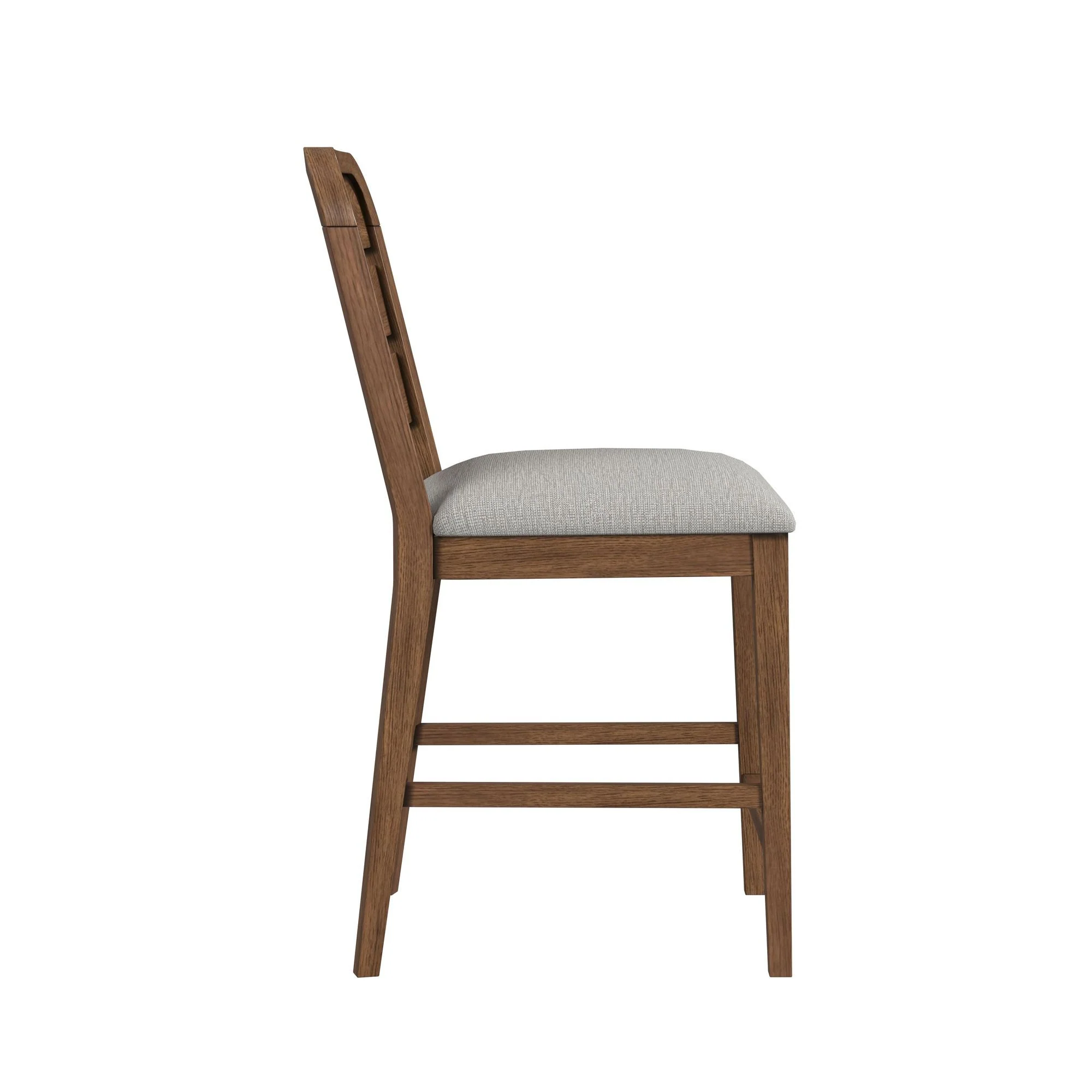 Glinda - Fabric Counter Chair (Set of 2) - Brown / Light Gray - Image 2