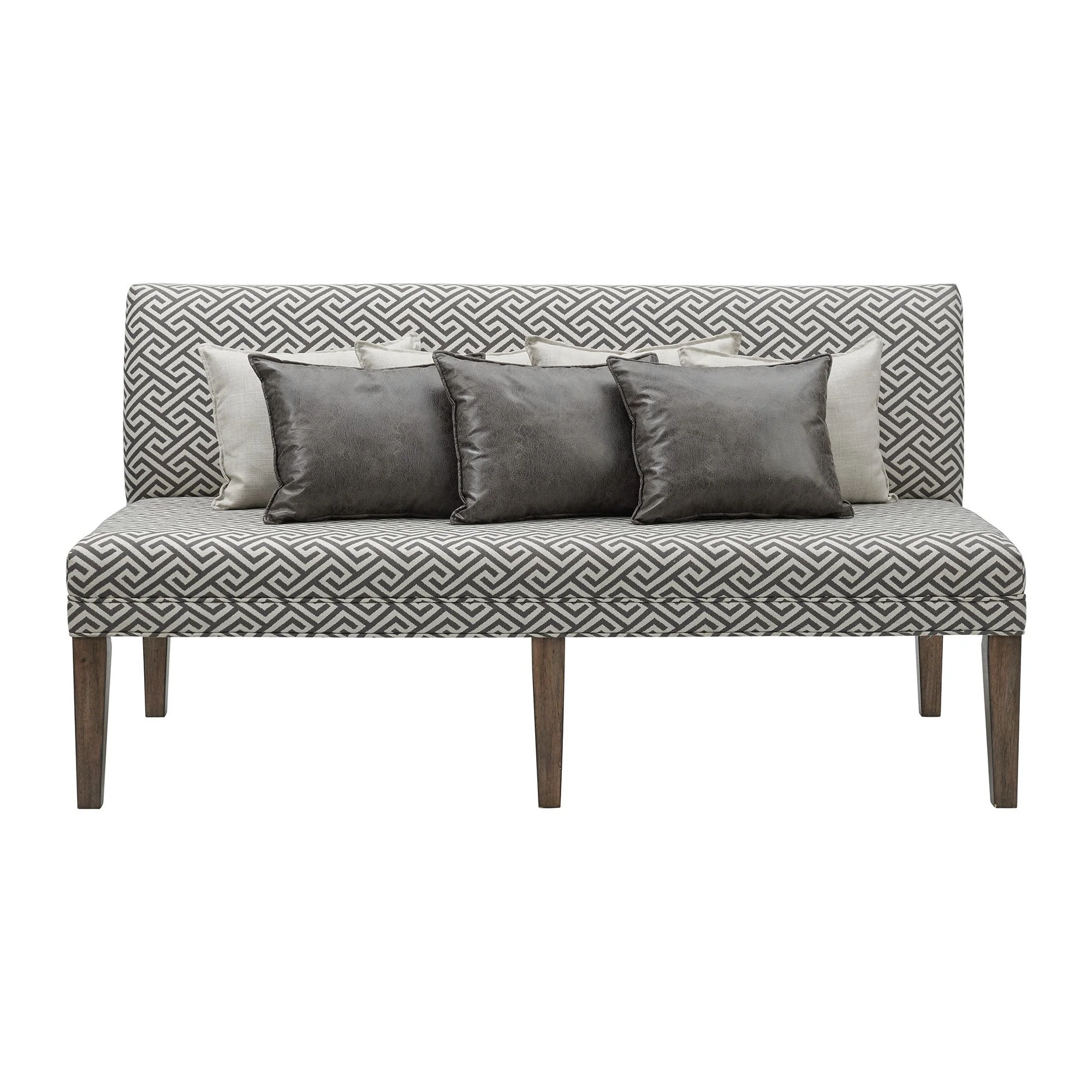 Gramercy - Upholstered Dining Settee - Dark Brown - Image 3