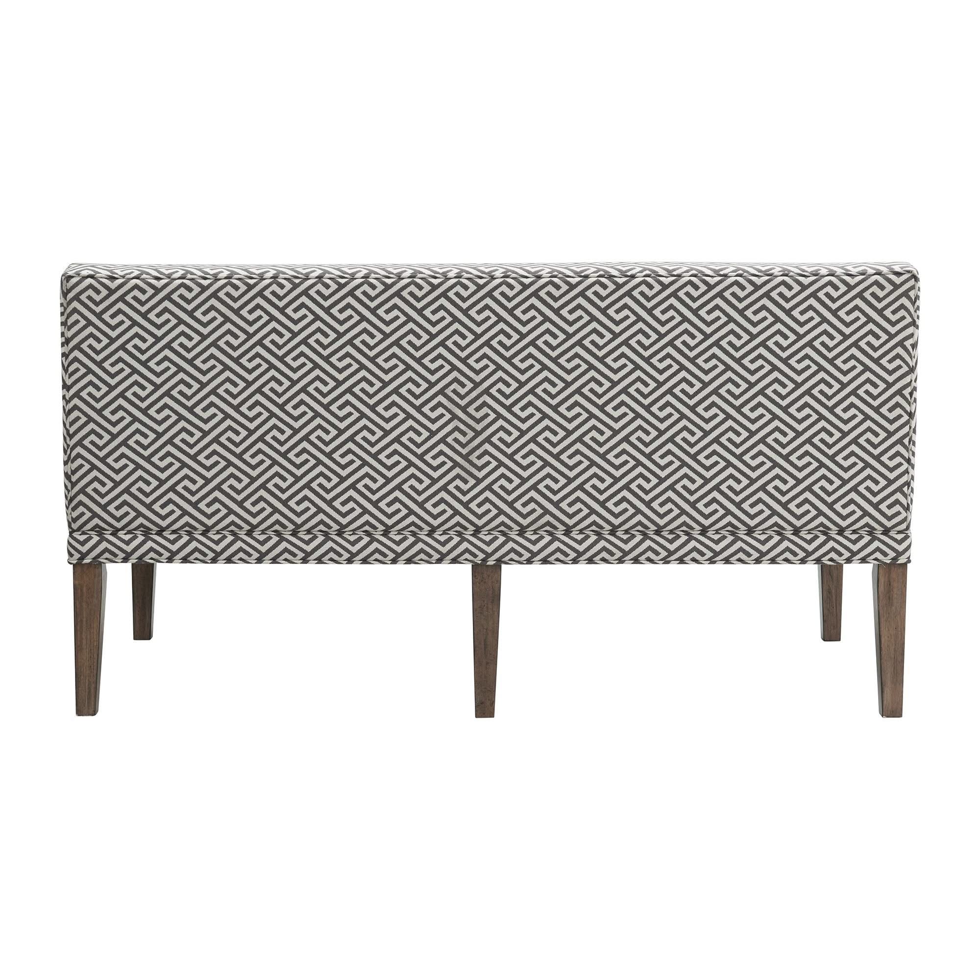 Gramercy - Upholstered Dining Settee - Dark Brown - Image 4
