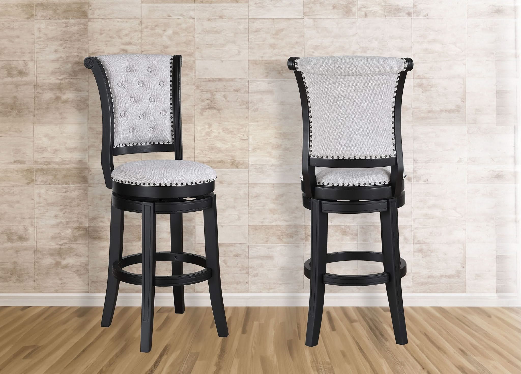 Granville - Swivel Bar Stool (Set of 2) - Dove - Image 3